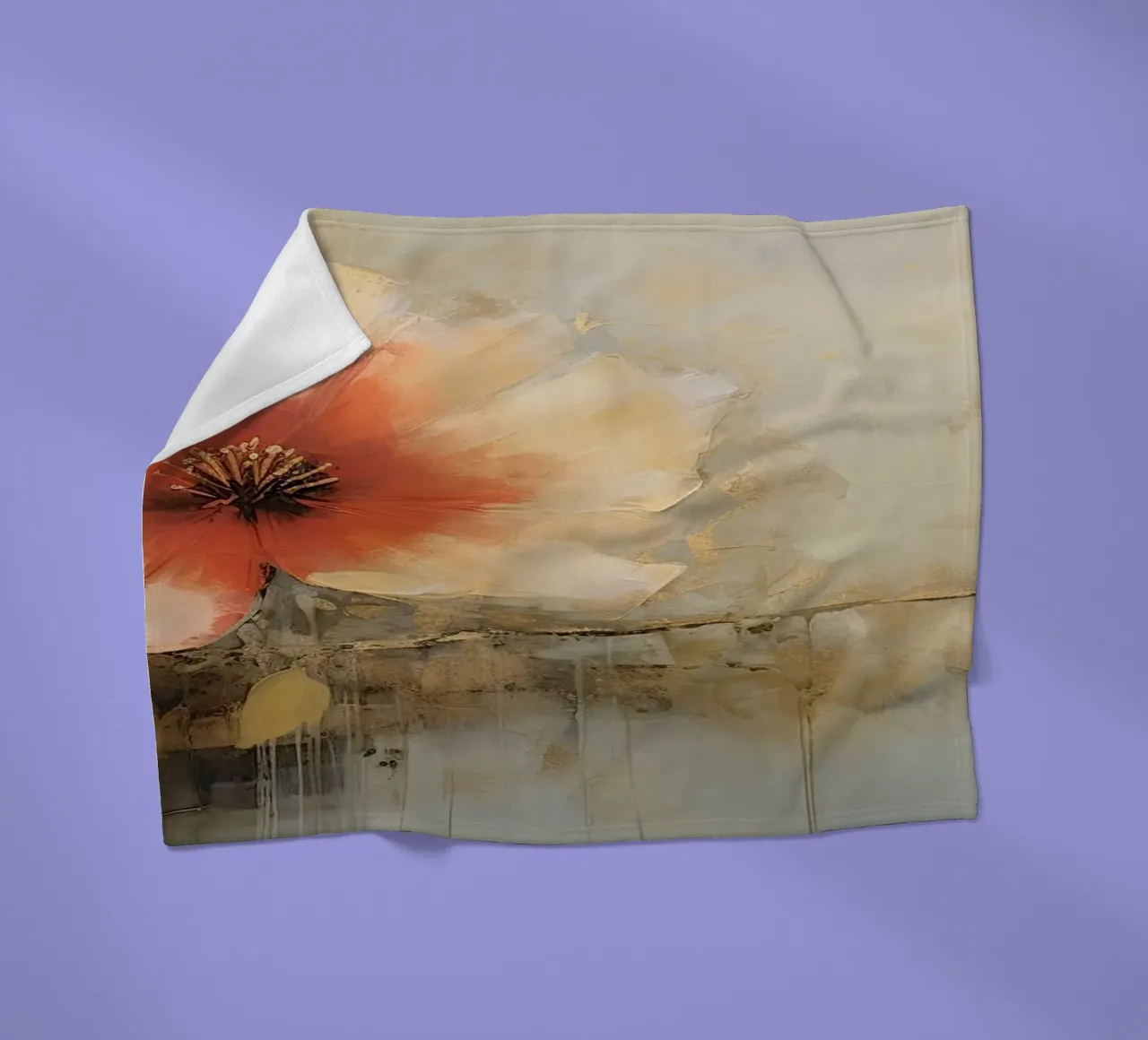 Un singolo fiore coperta in pile da Imagine