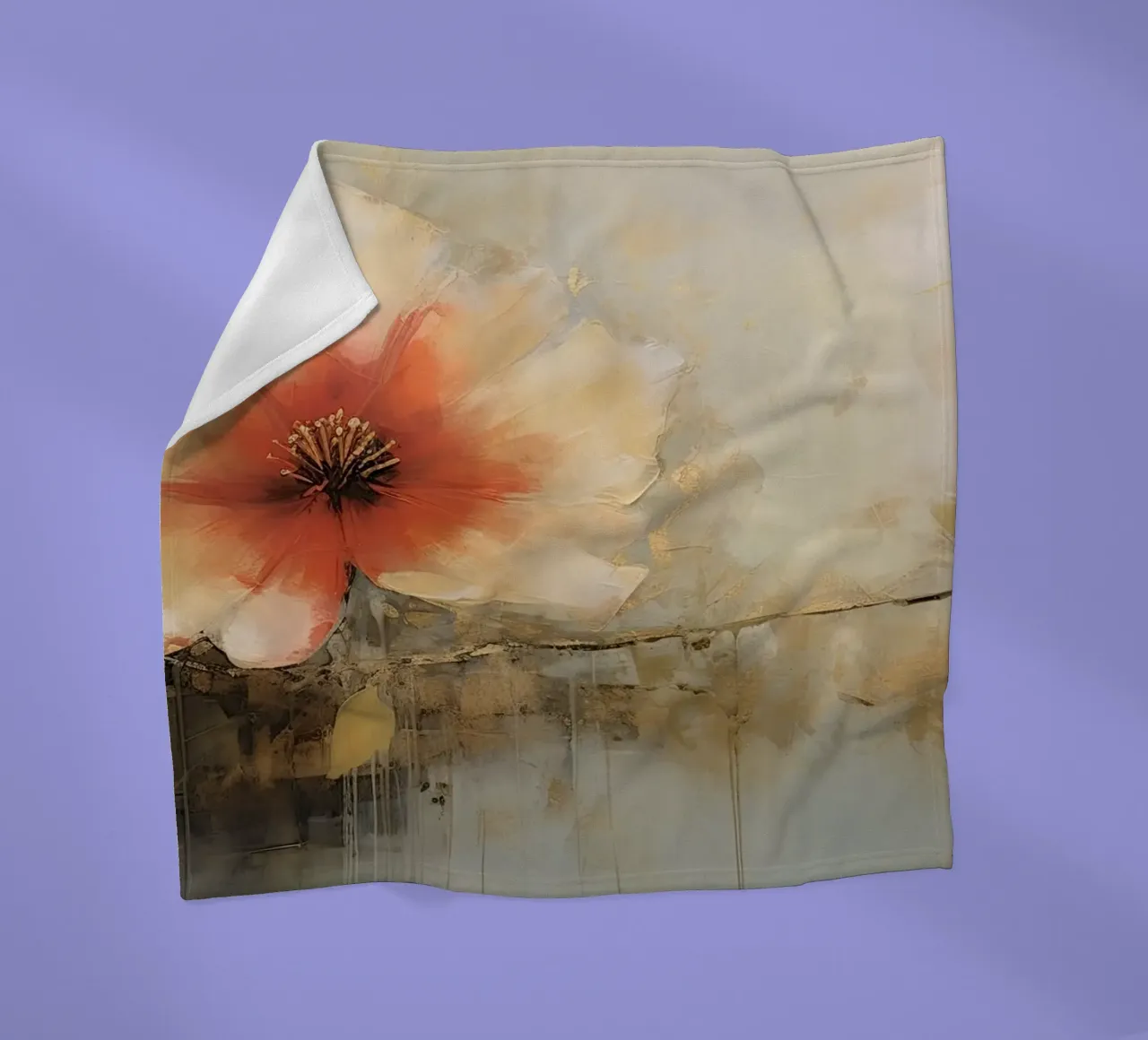 Un singolo fiore coperta in pile da Imagine