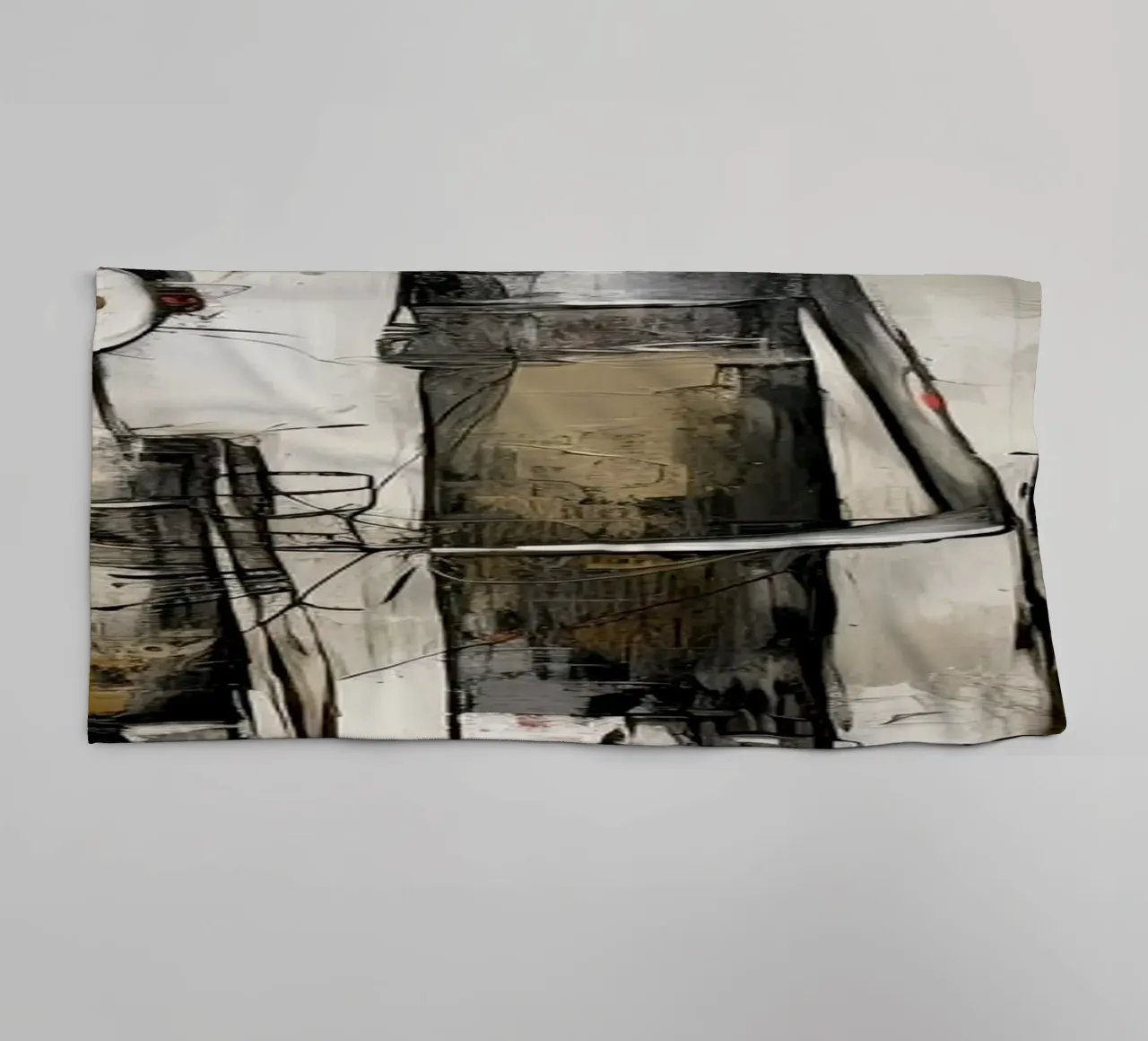 Abstract gezin badhanddoek van Imagine