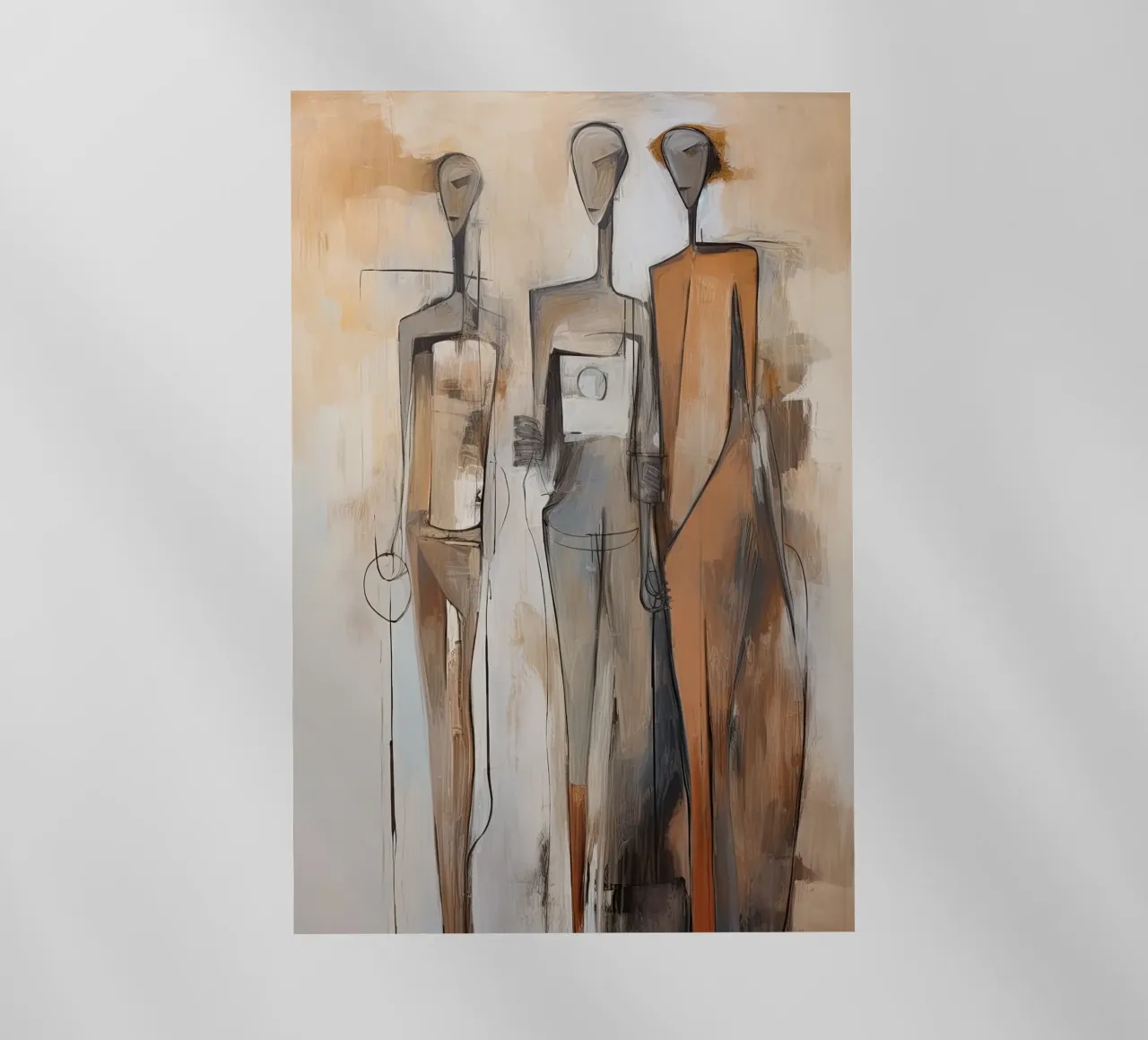 Persone astratte di colore marrone pellicola backlit da Imagine