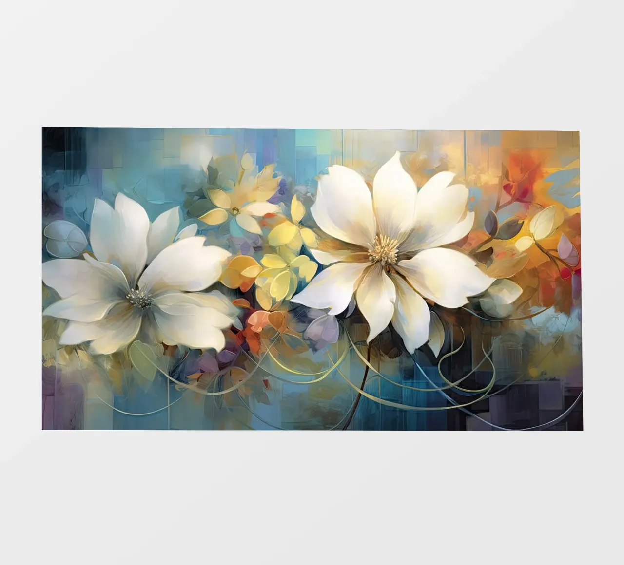 Fiori astratti pellicola backlit da Imagine