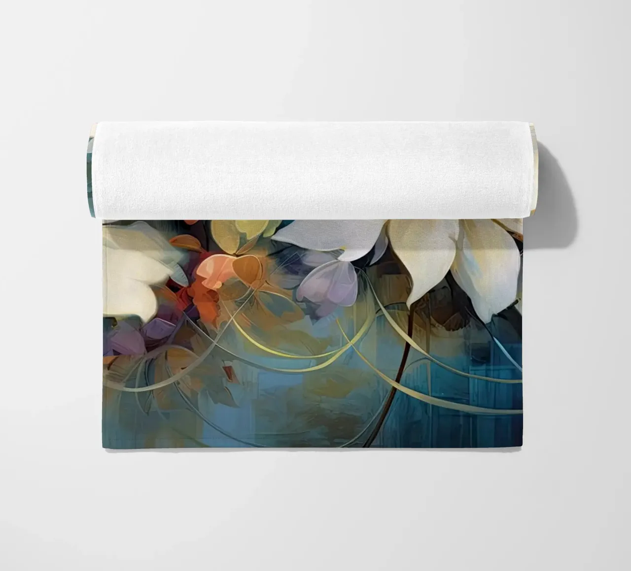 Fiori astratti telo mare da Imagine