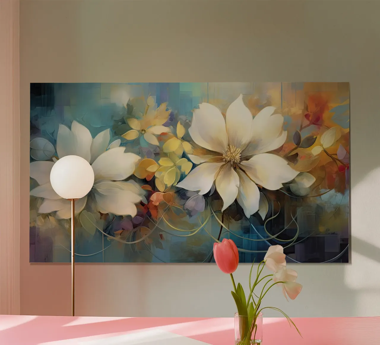 Abstract flowers poster by Imagine