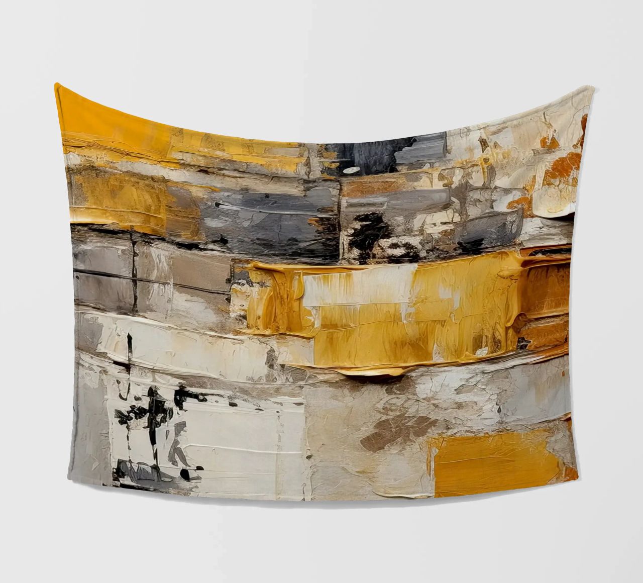 Abstrakte Pinselstriche Fleecedecke von Imagine