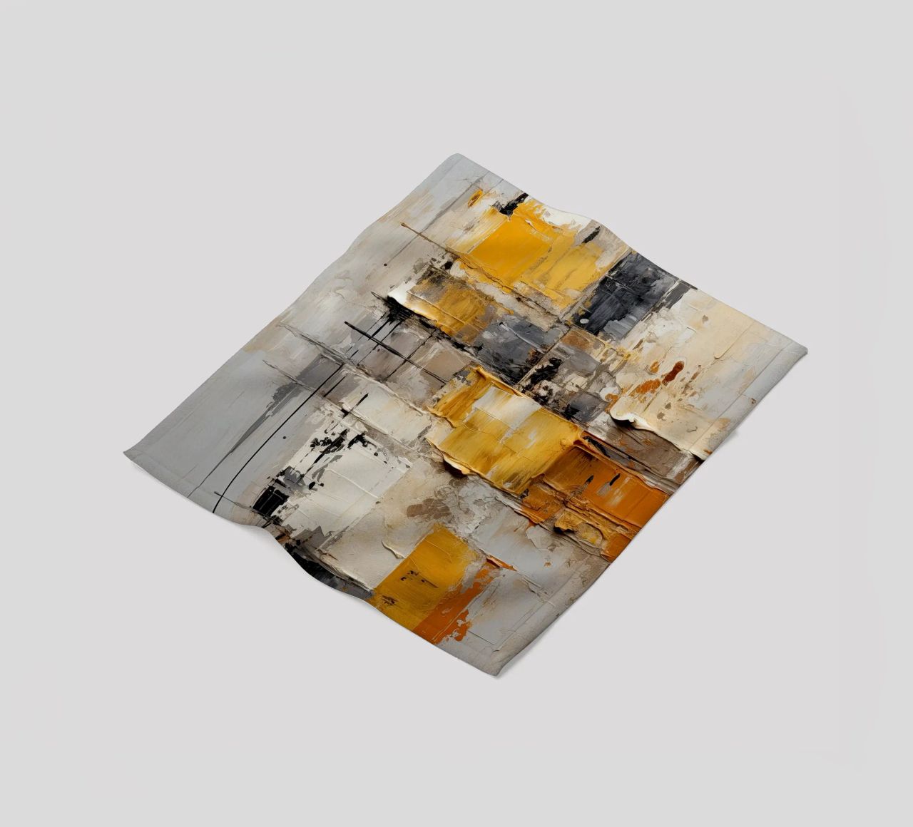 Abstrakte Pinselstriche Fleecedecke von Imagine
