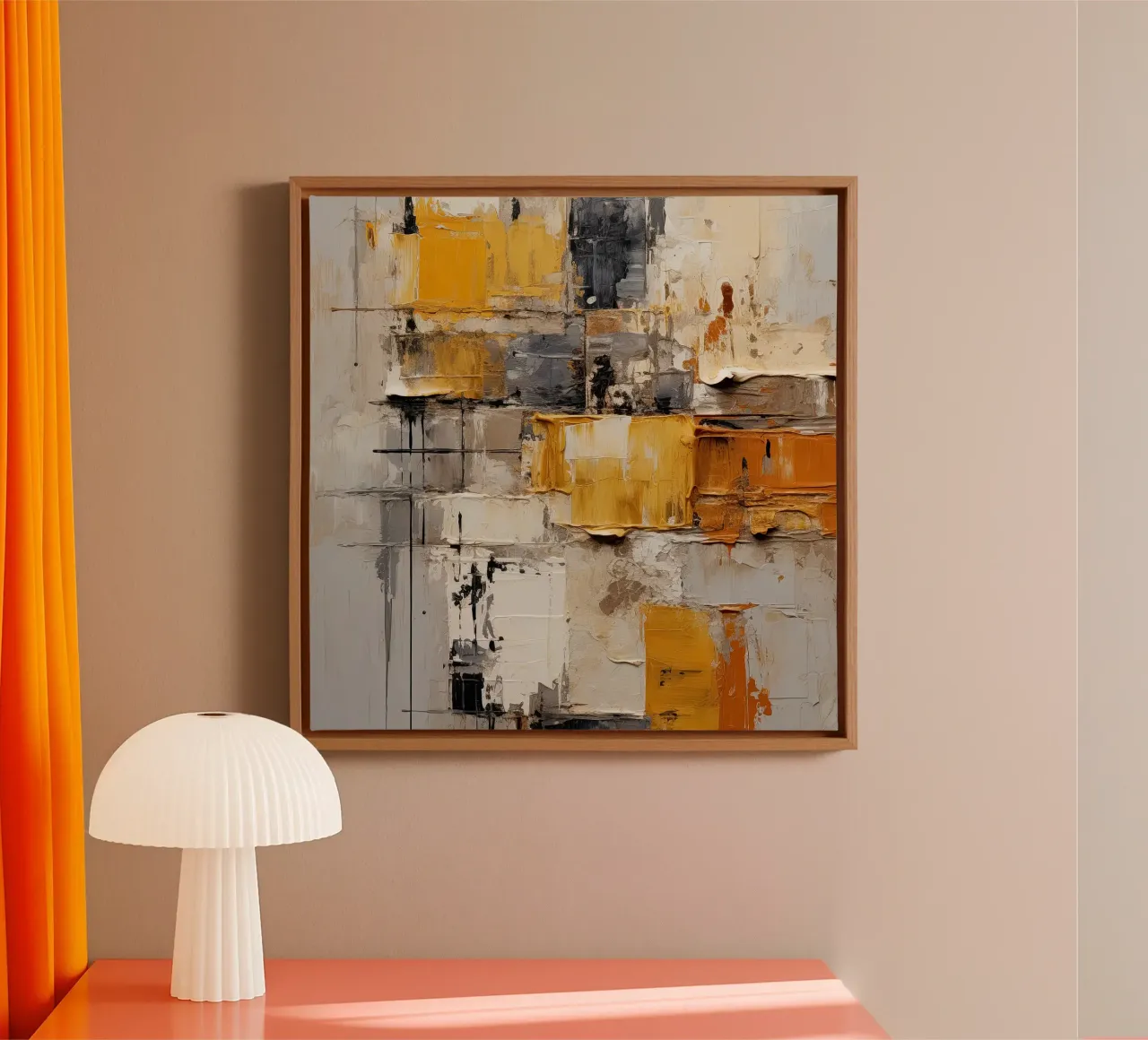 Tratti di pittura astratta tela da Imagine