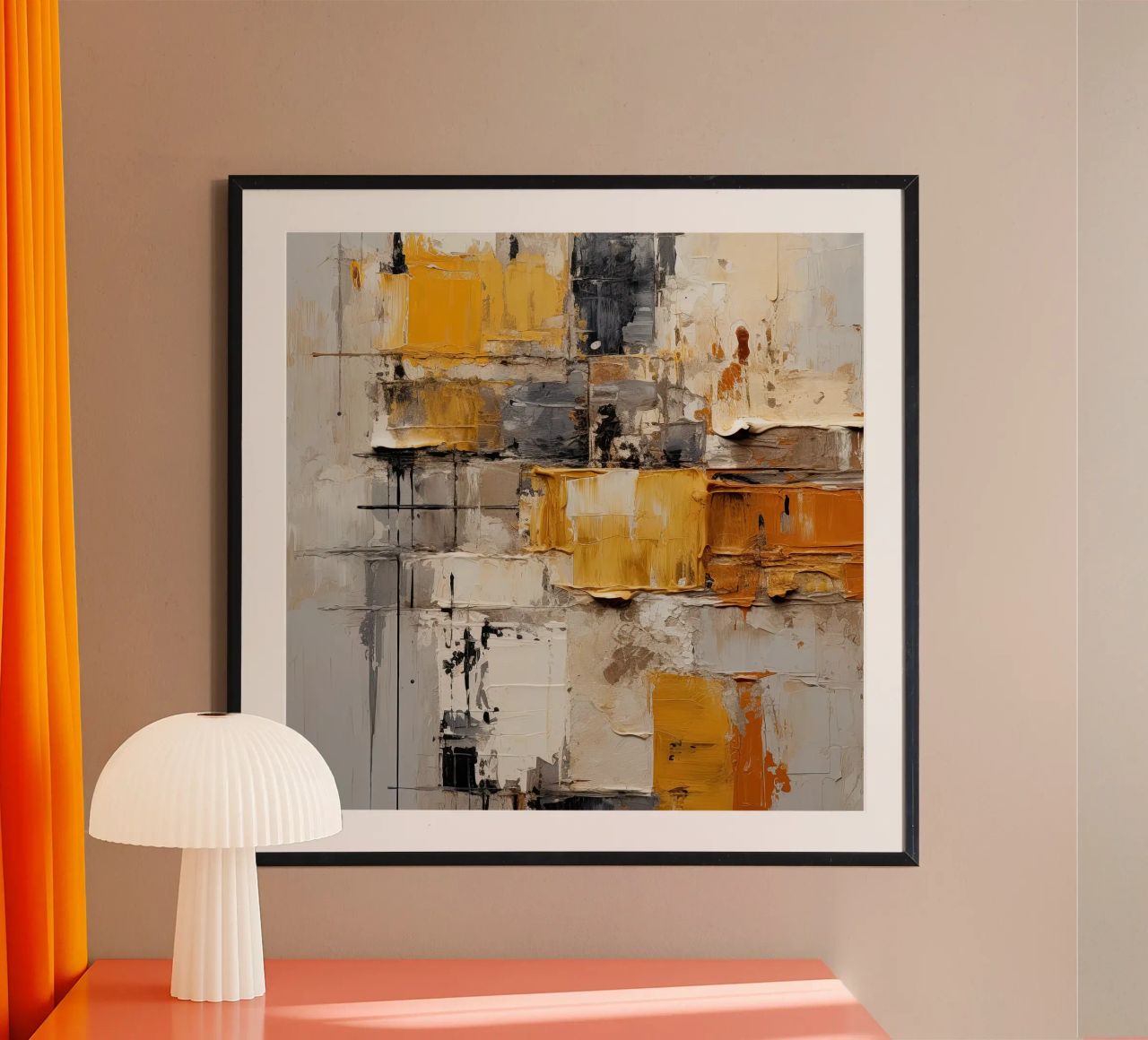 Abstrakte Pinselstriche Poster von Imagine