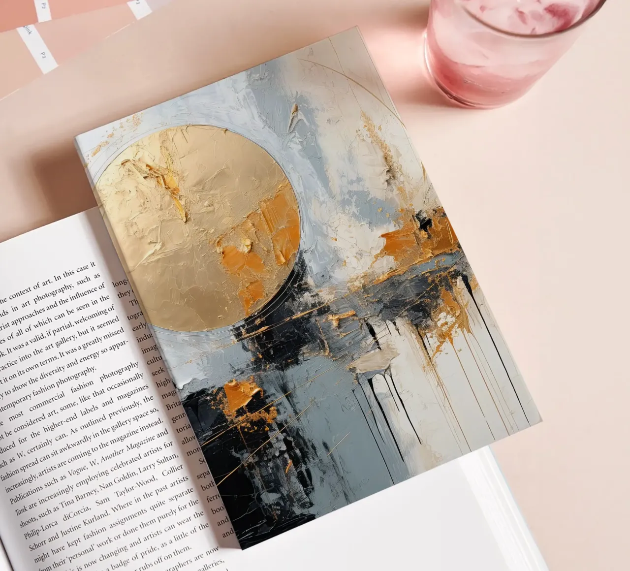 Abstract with circle notebook by Imagine