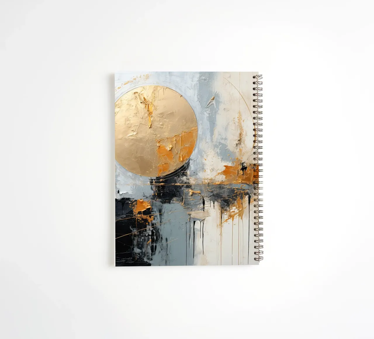 Abstract with circle spiral notebook by Imagine