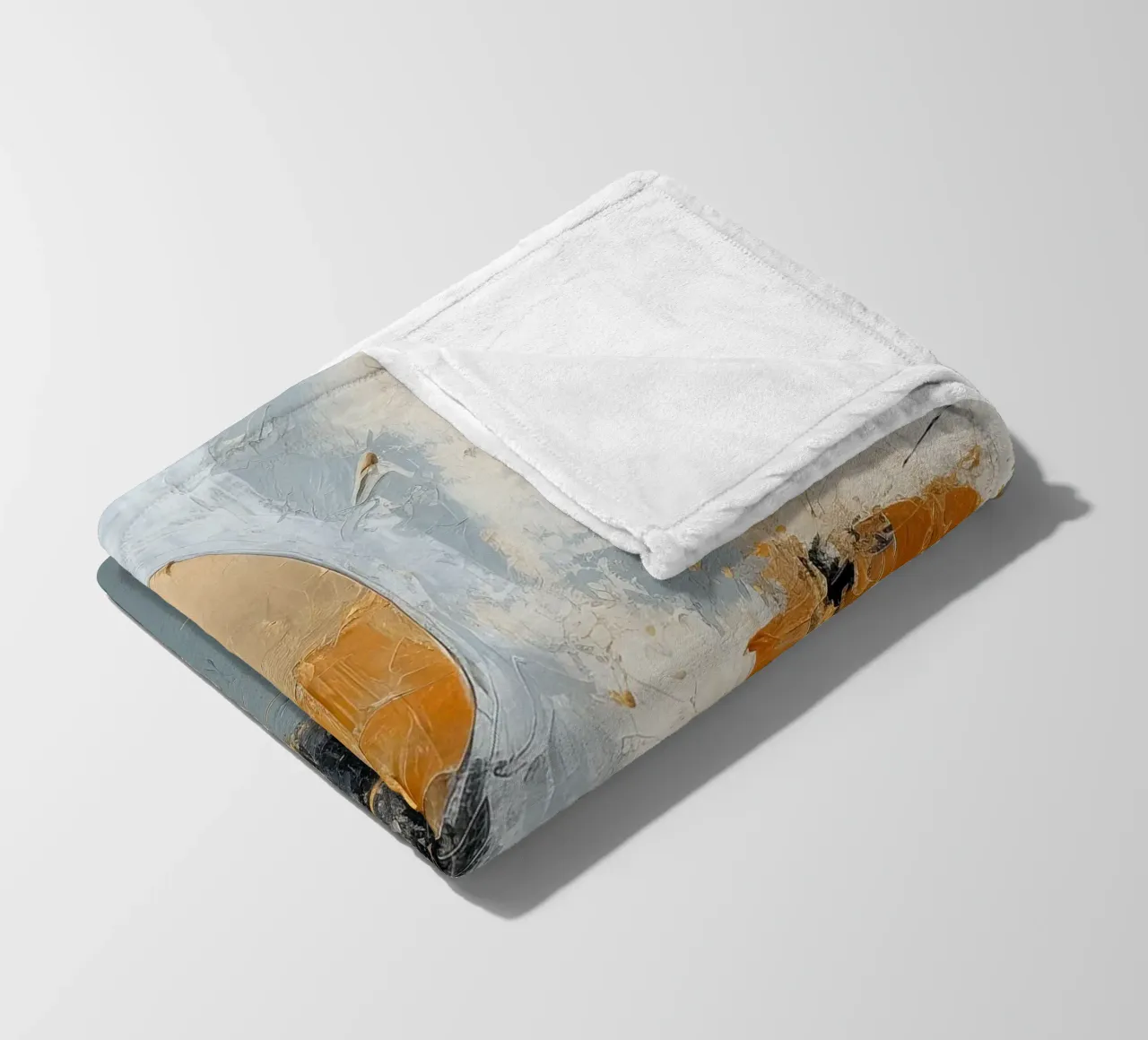 Abstract with circle fleece blanket by Imagine