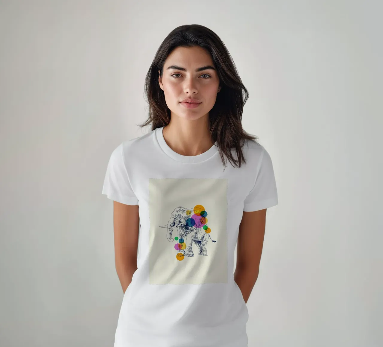 Elephant in Color t-shirt da Indigo Rain