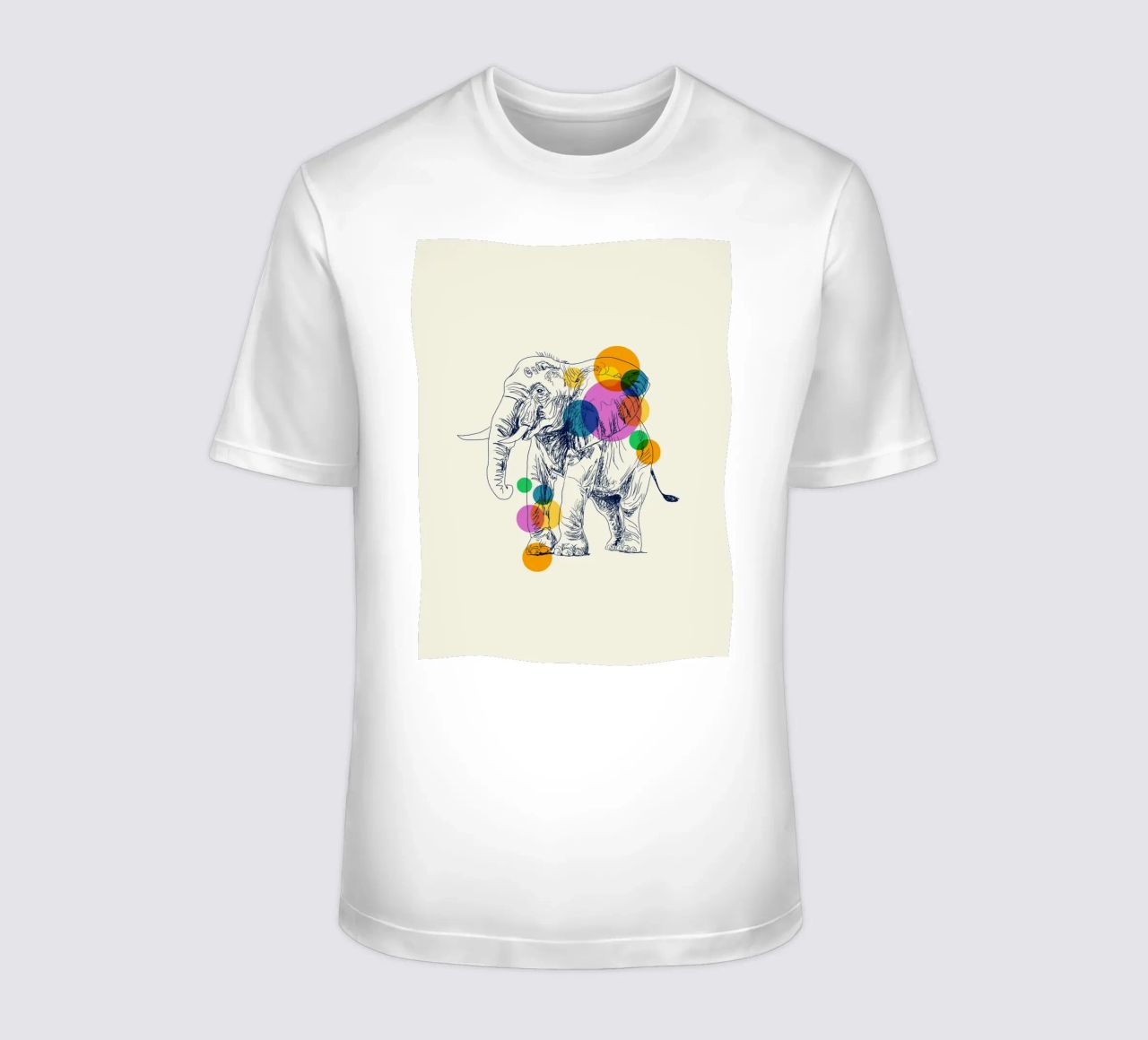 Elephant in Color t-shirt da Indigo Rain