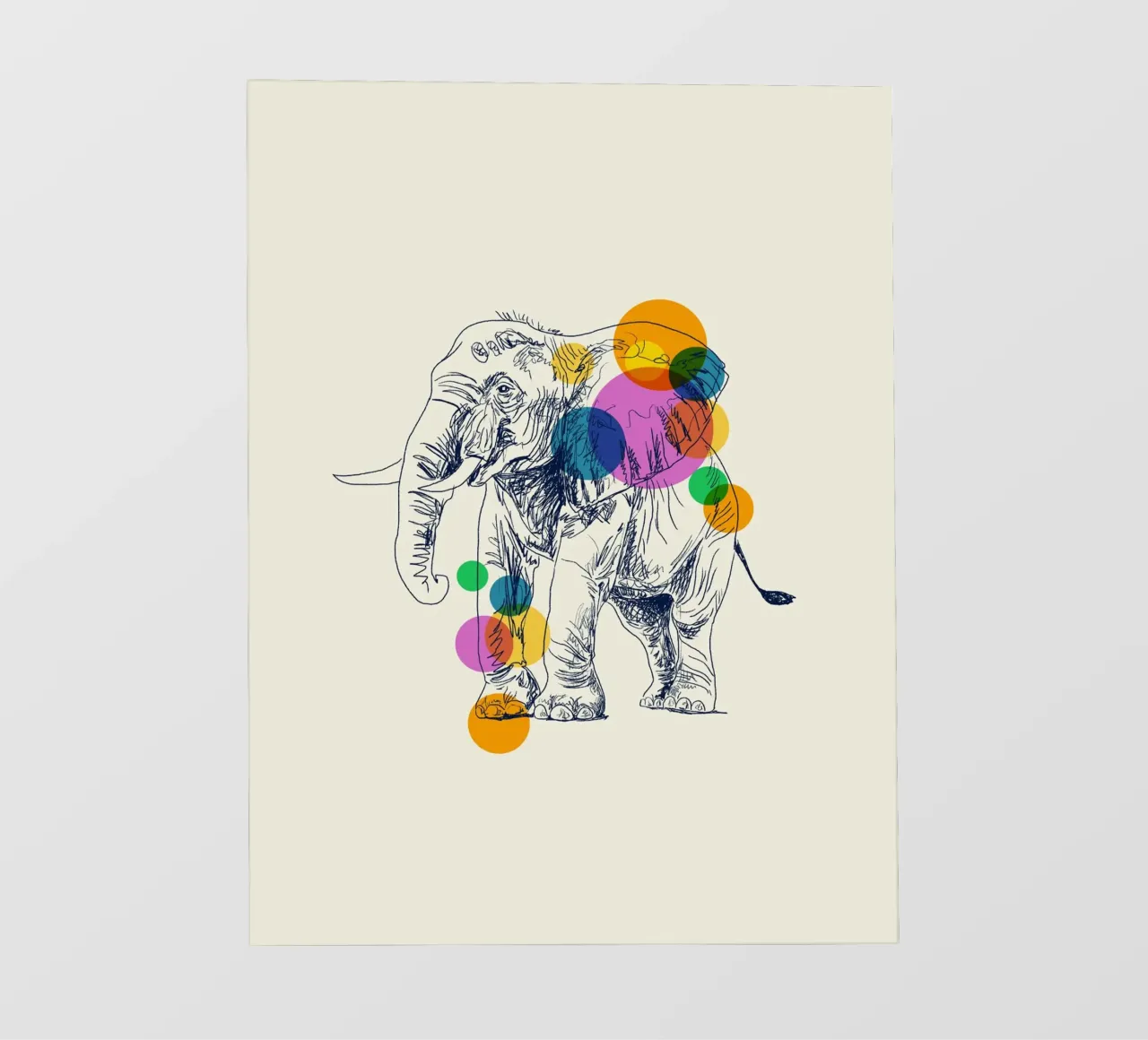 Elephant in Color telo in pvc da Indigo Rain