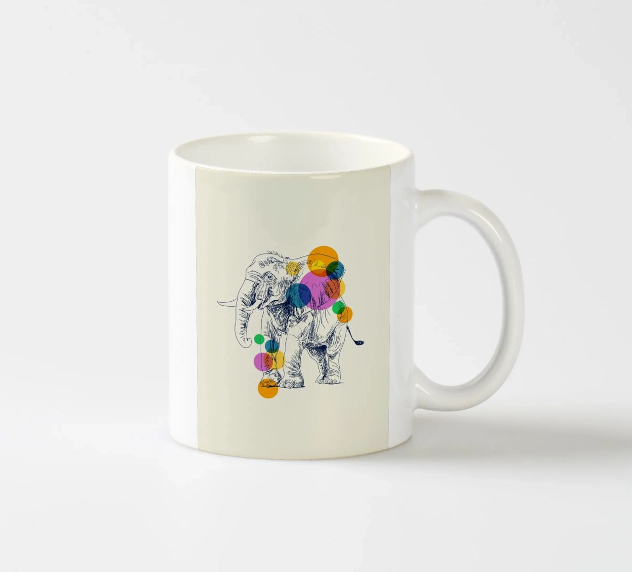Elephant in Color tazza in ceramica da Indigo Rain