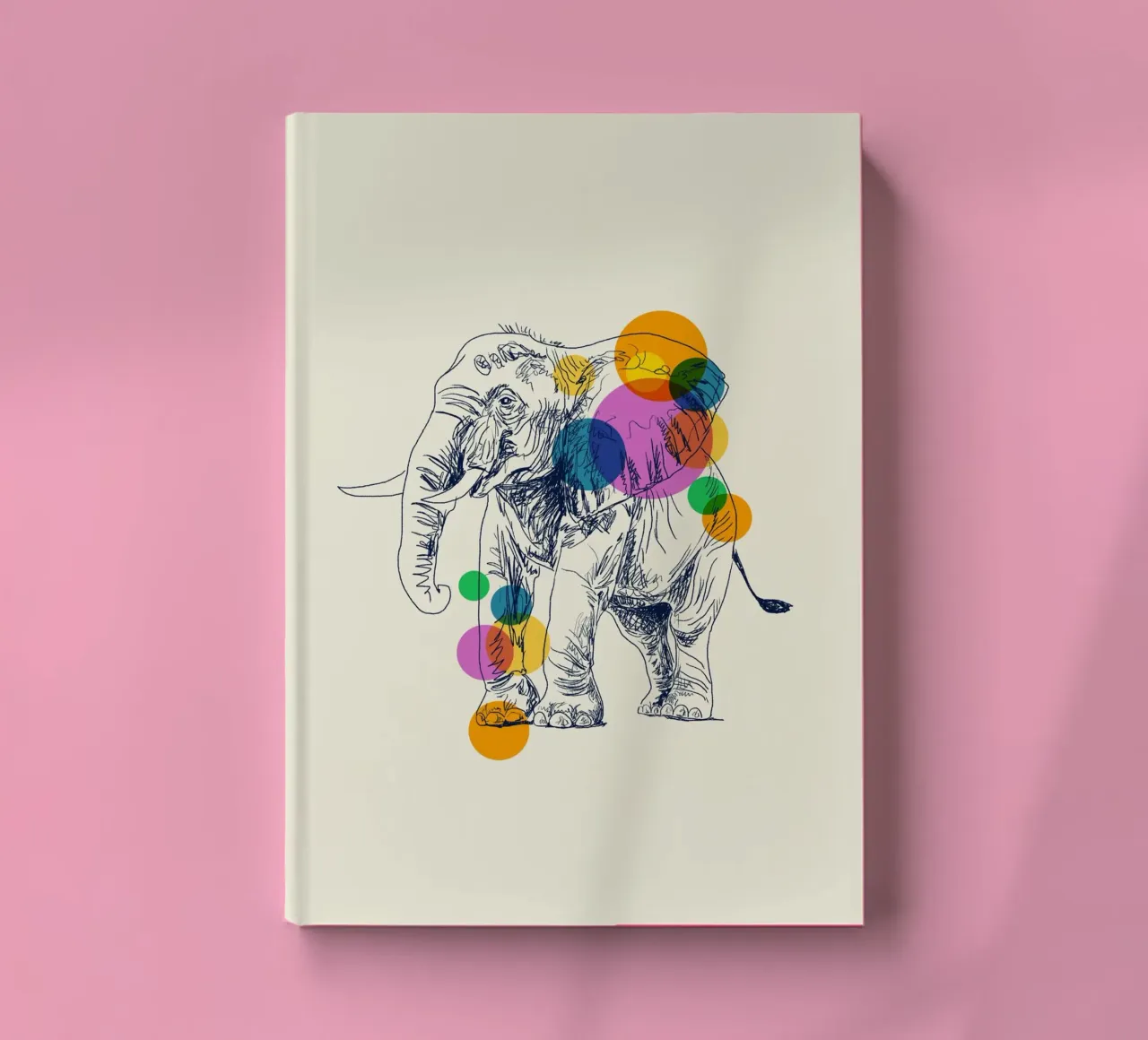 Elephant in Color notebook by Indigo Rain