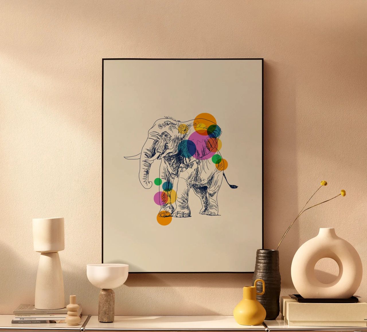 Elephant in Color plexiglass da Indigo Rain