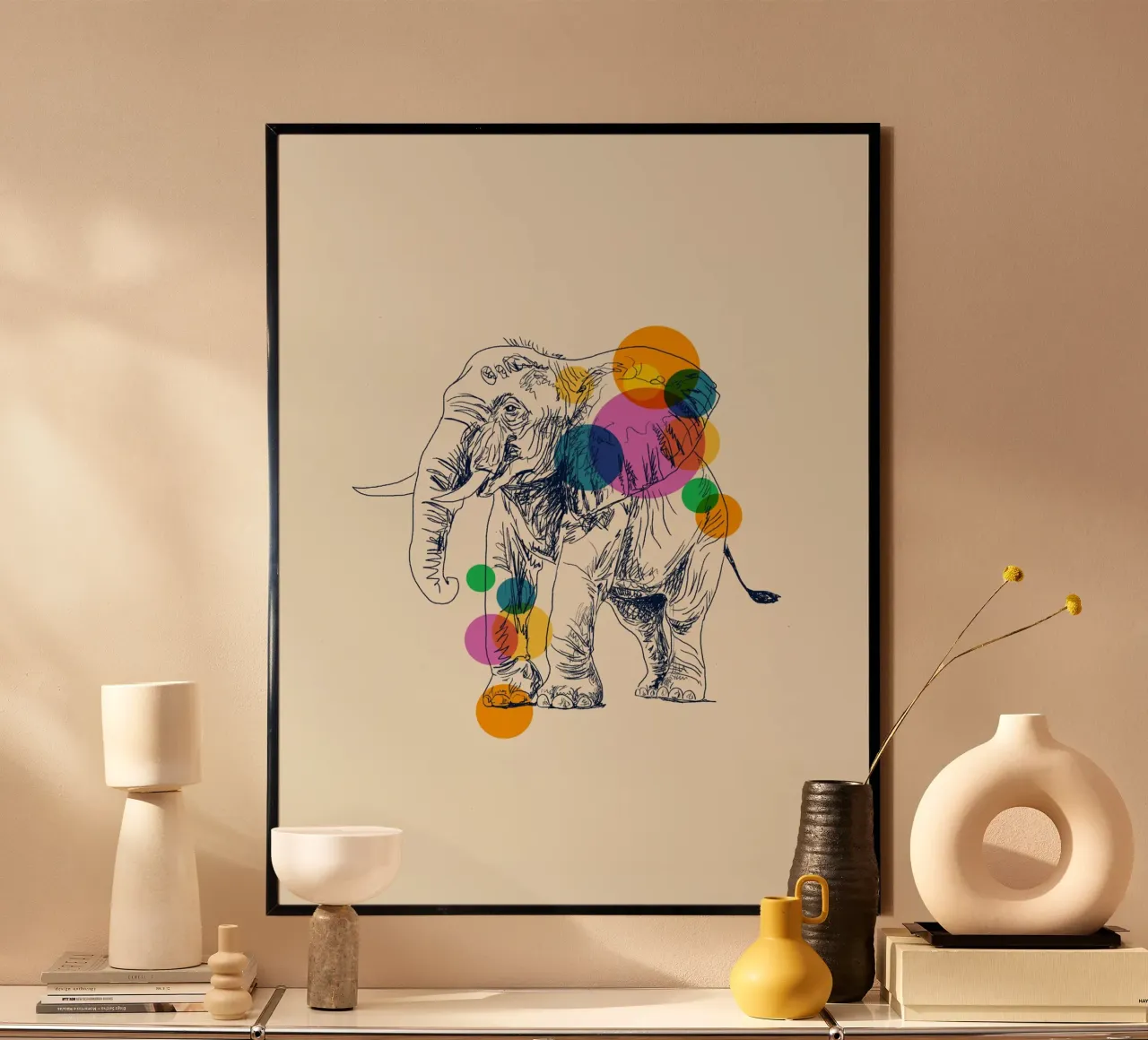 Elephant in Color poster by Indigo Rain