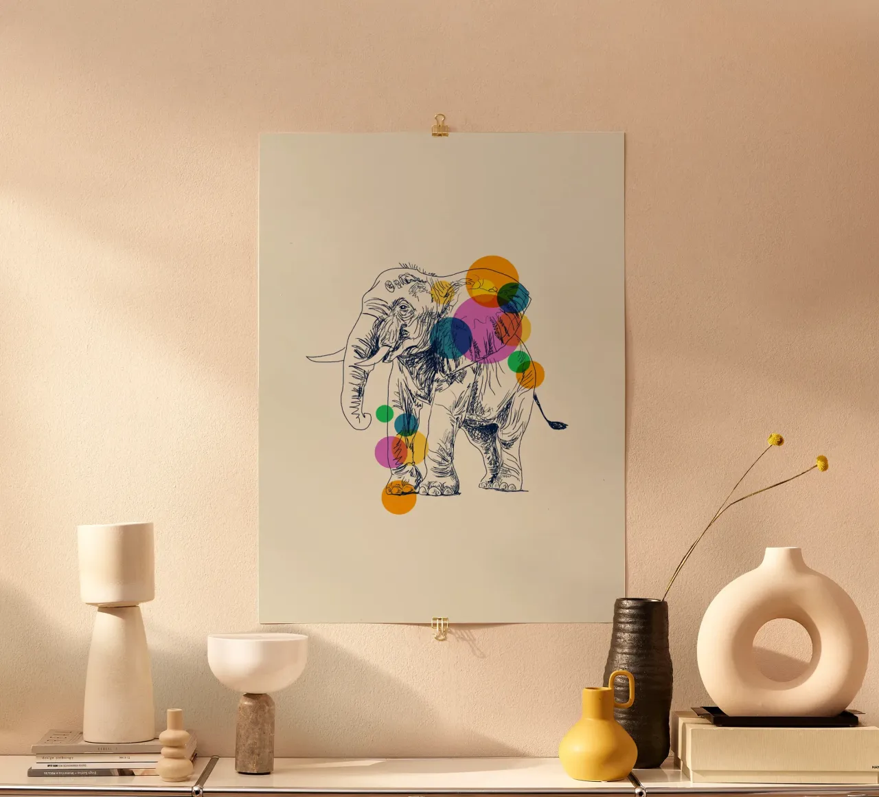 Elephant in Color poster by Indigo Rain