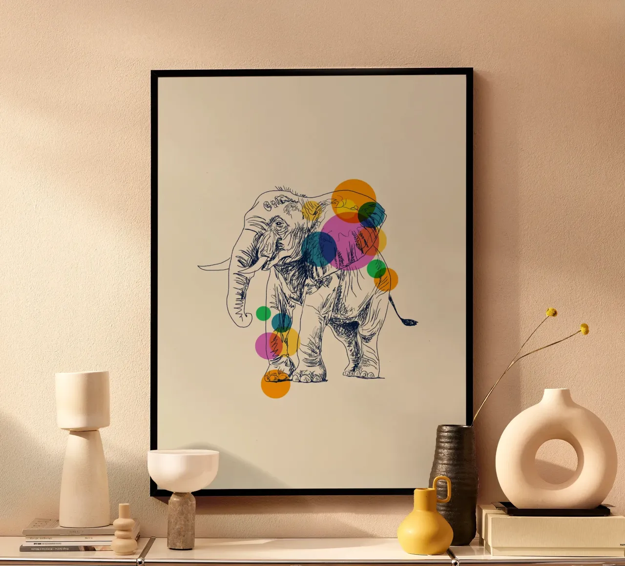 Elephant in Color poster by Indigo Rain