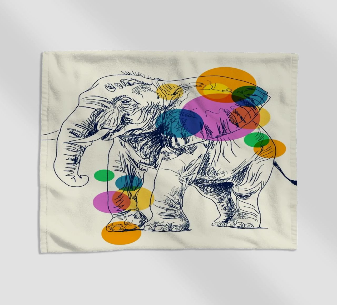Elephant in Color telo mare da Indigo Rain