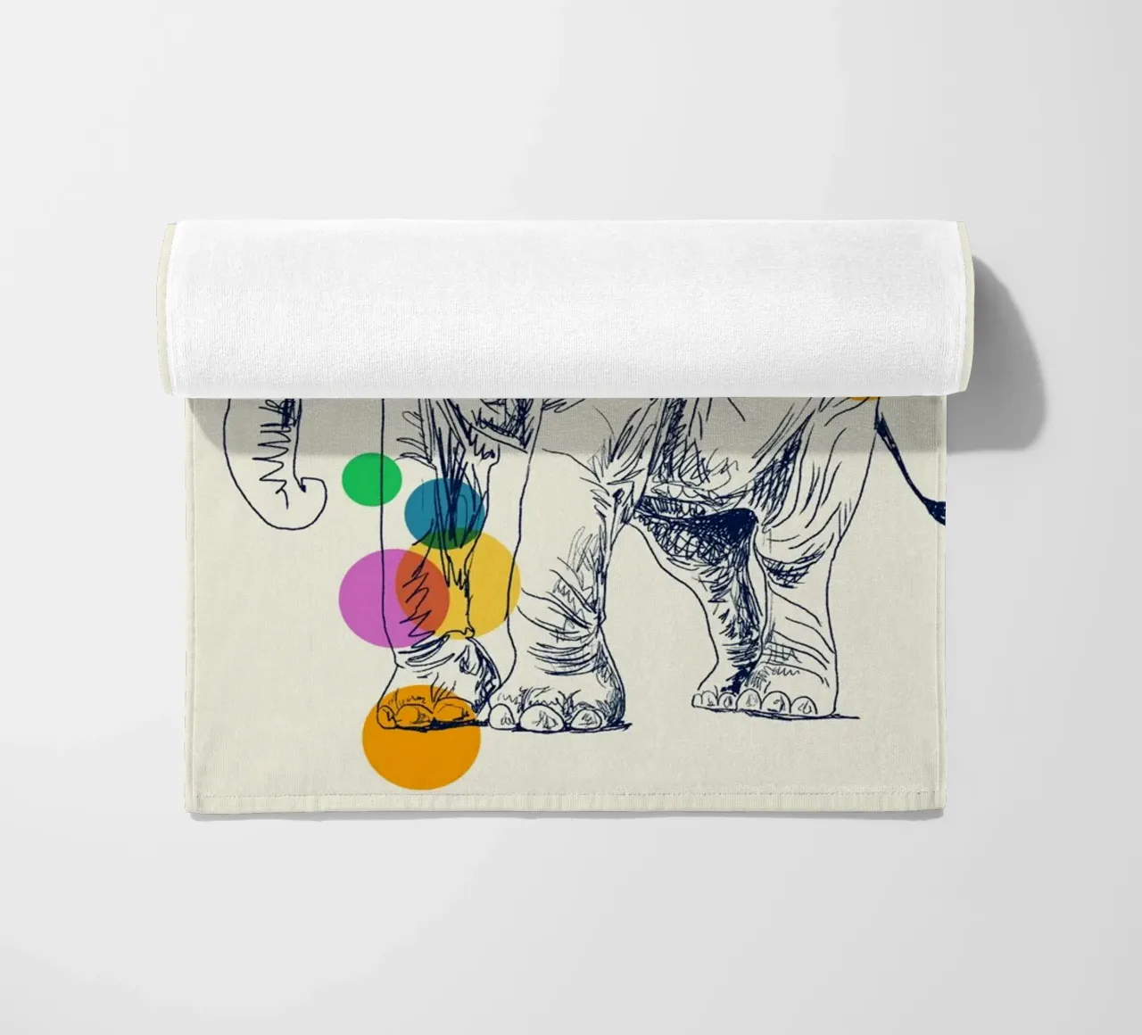 Elephant in Color telo mare da Indigo Rain
