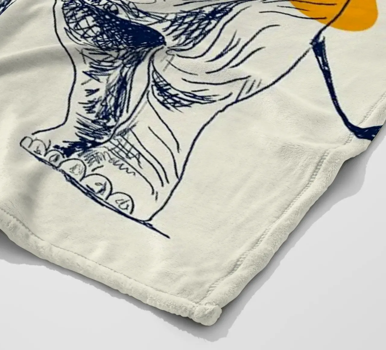 Elephant in Color coperta in pile da Indigo Rain