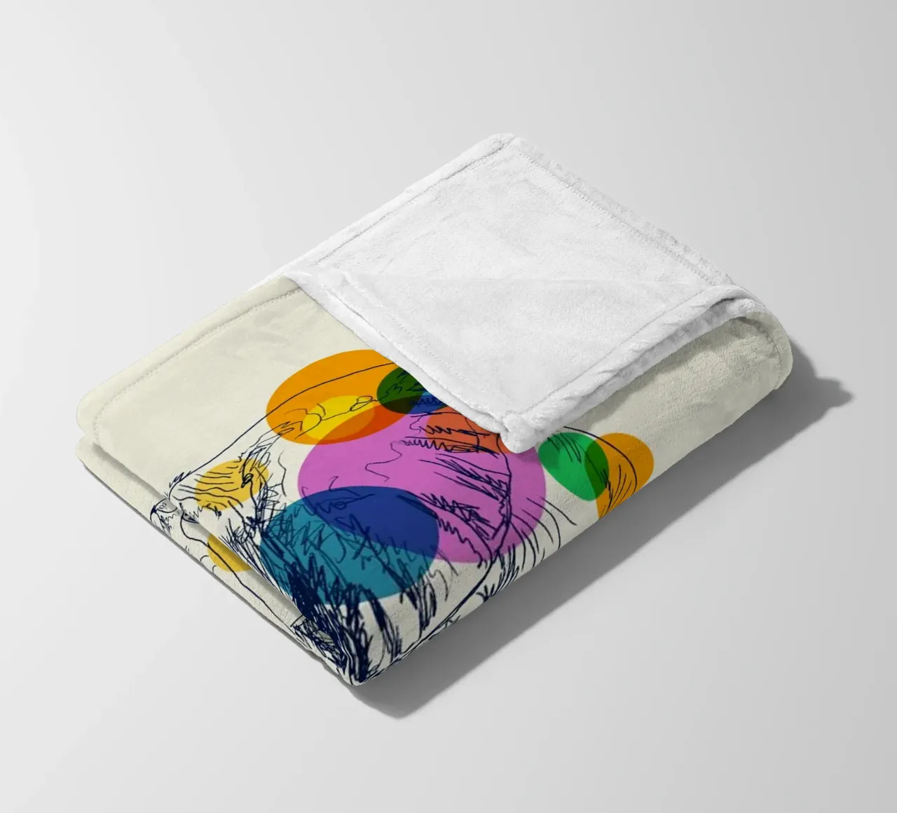Elephant in Color coperta in pile da Indigo Rain