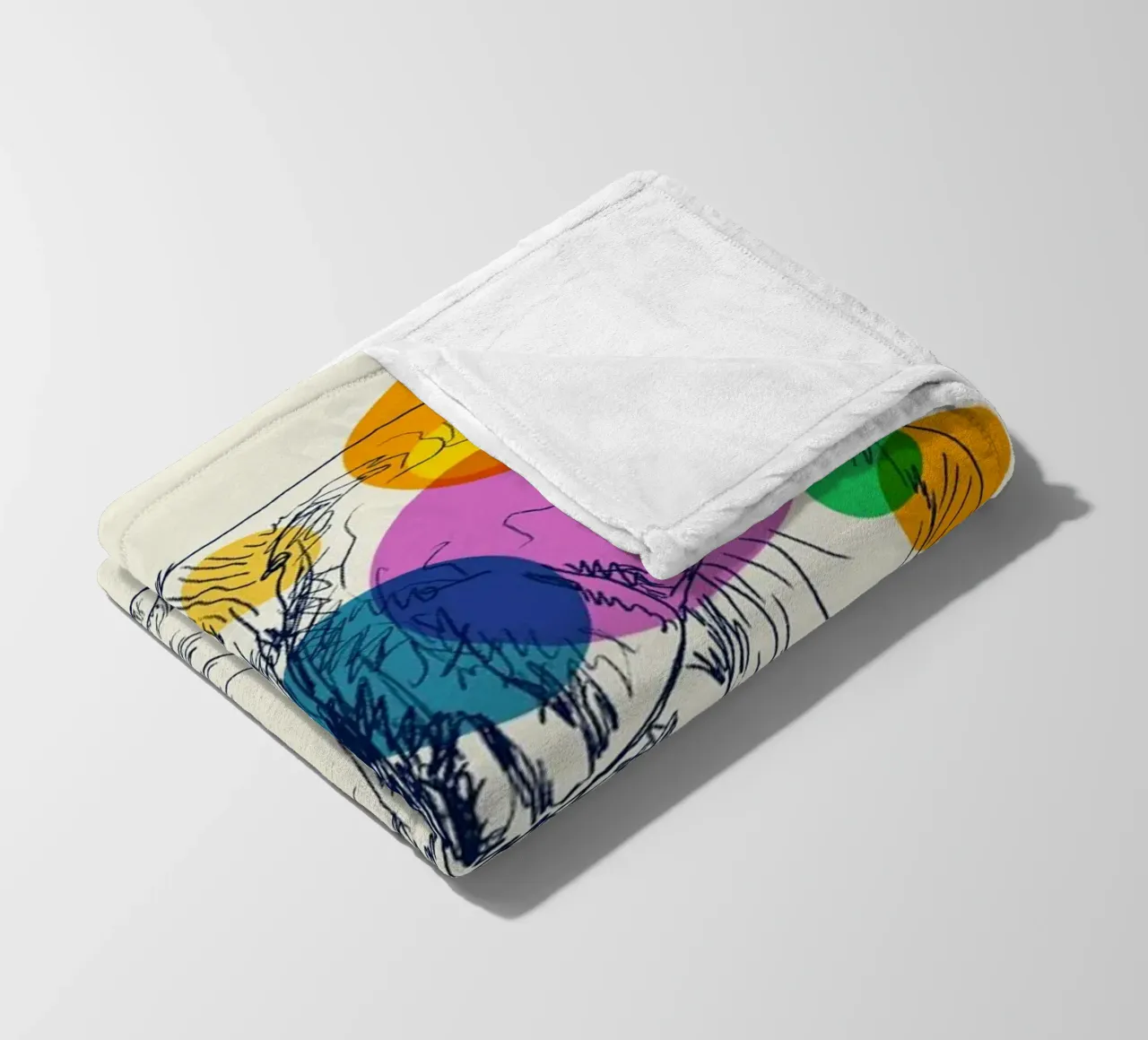 Elephant in Color coperta in pile da Indigo Rain