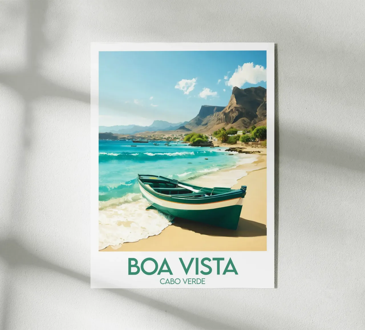 Affiche Boa Vista Cap-Vert plexiglass da Frame the World