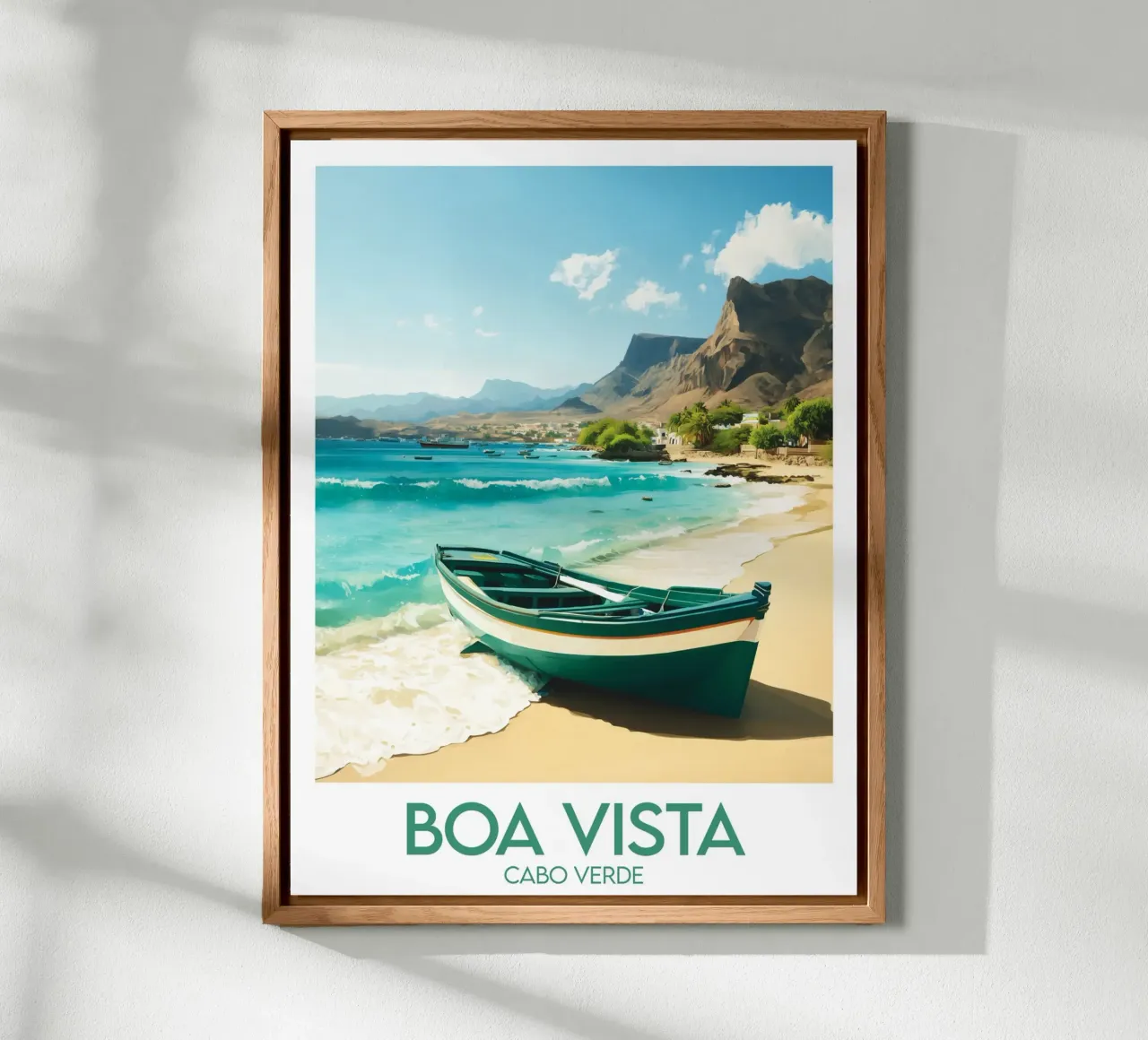 Affiche Boa Vista Cap-Vert alluminio dibond da Frame the World