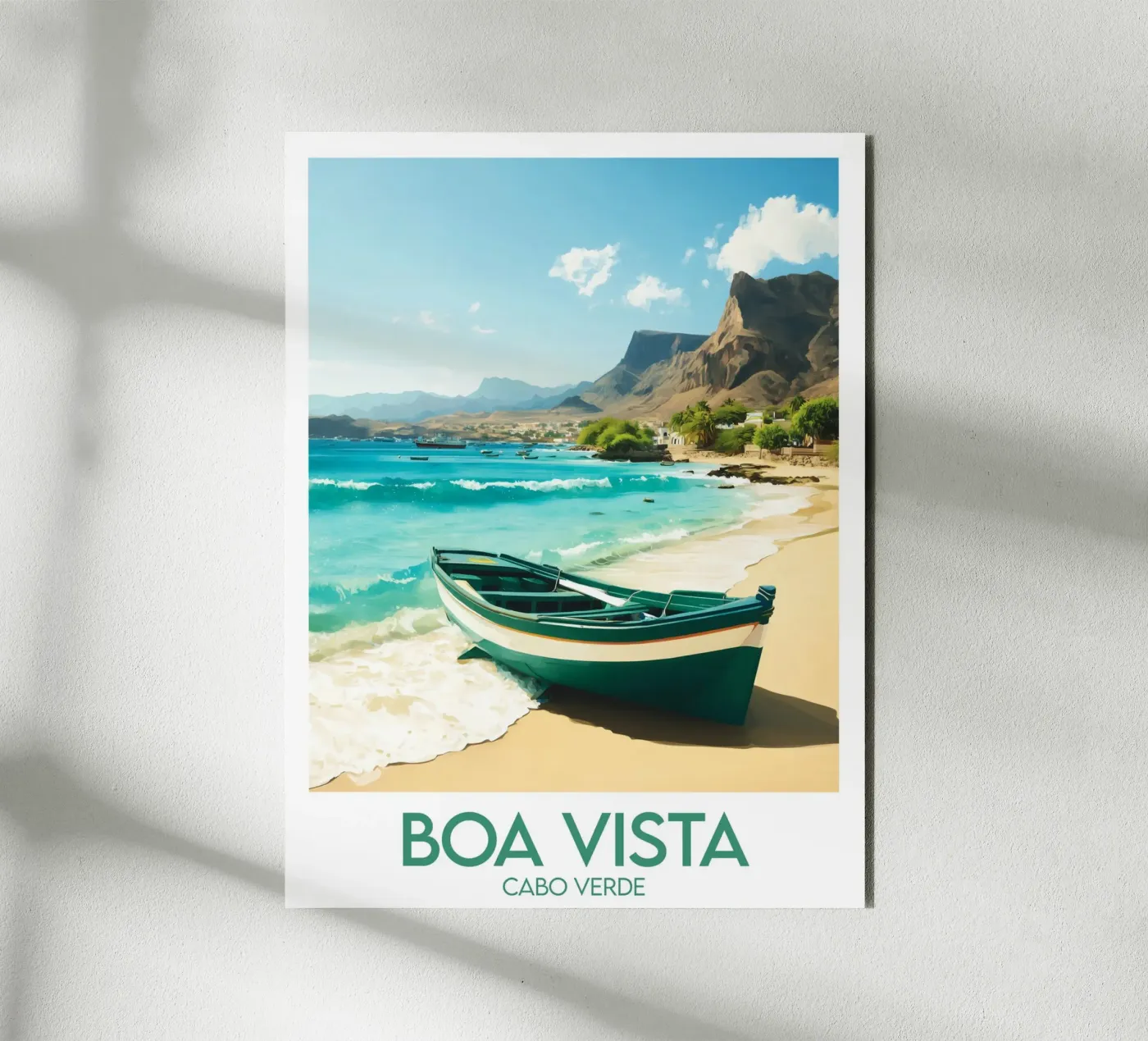 Verkeer Boa Vista Cap-Vert forex-plaat van Frame the World