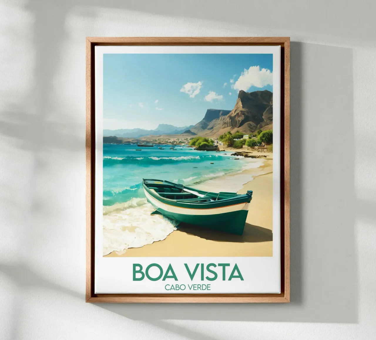 Affiche Boa Vista tela con Cornice a cassetta da Frame the World