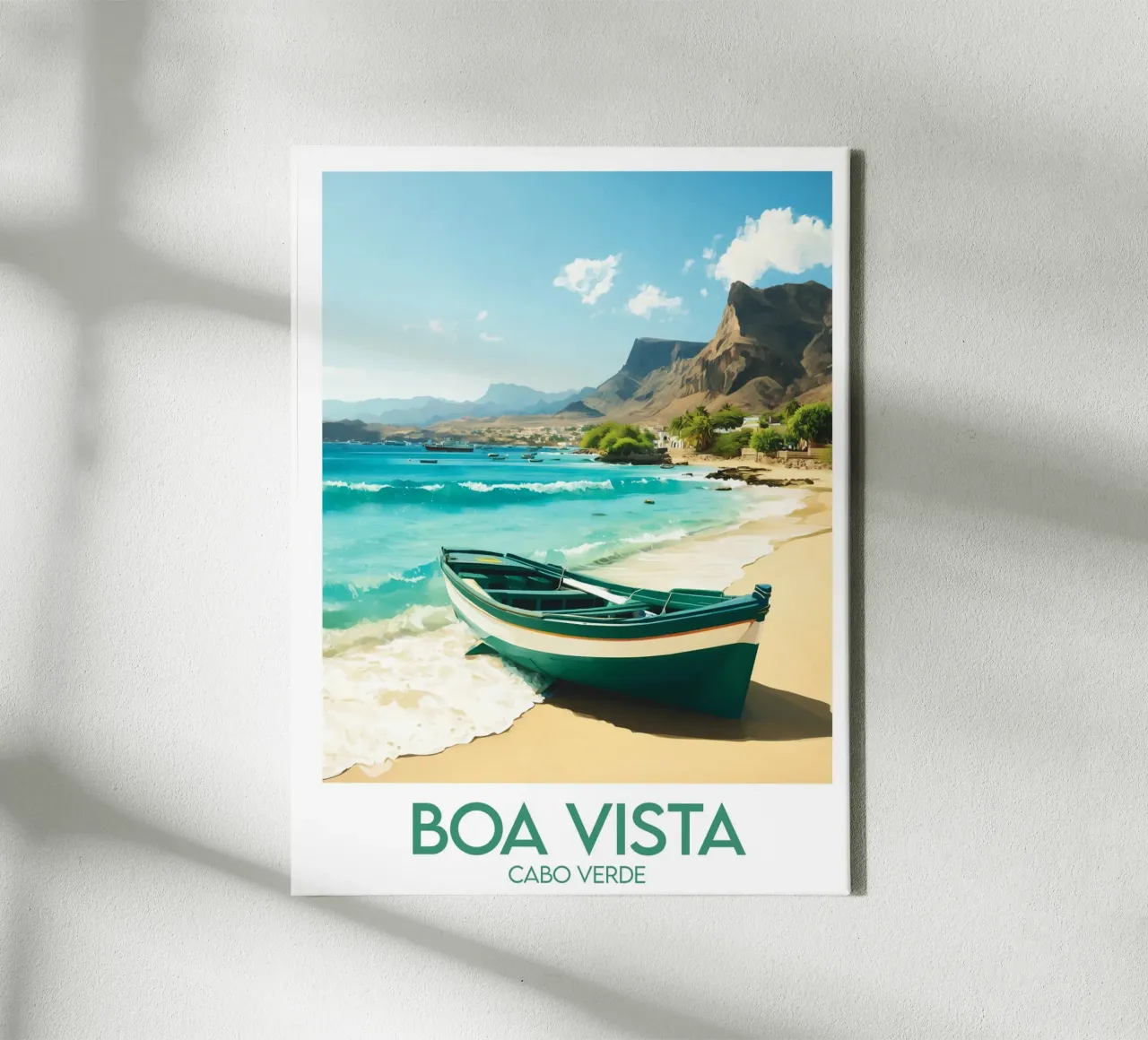 Affiche Boa Vista tela con Cornice a cassetta da Frame the World