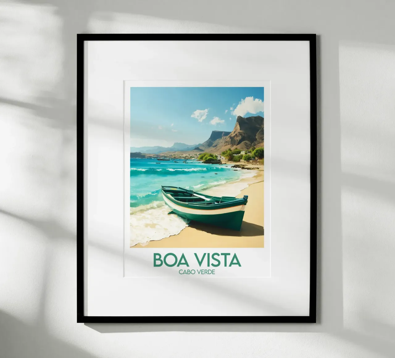 Affiche Boa Vista Cap-Vert Poster von Frame the World
