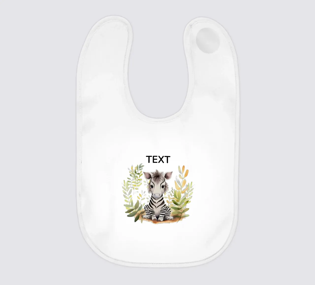 Baby zebra bavaglino da BABY ART PRINTS