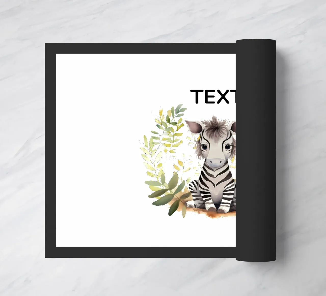 Baby zebra zerbino da BABY ART PRINTS