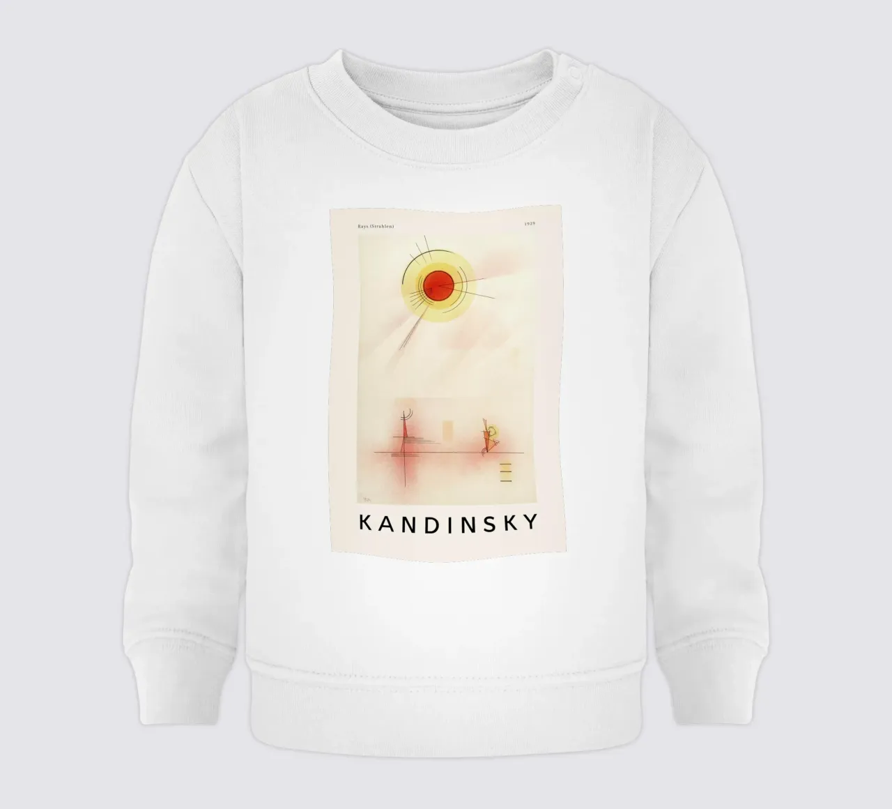 Kandinsky - Rays felpa neonato da ARTOTHEK