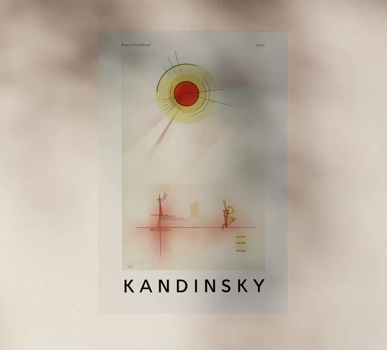 Kandinsky - Rays pellicola backlit da ARTOTHEK