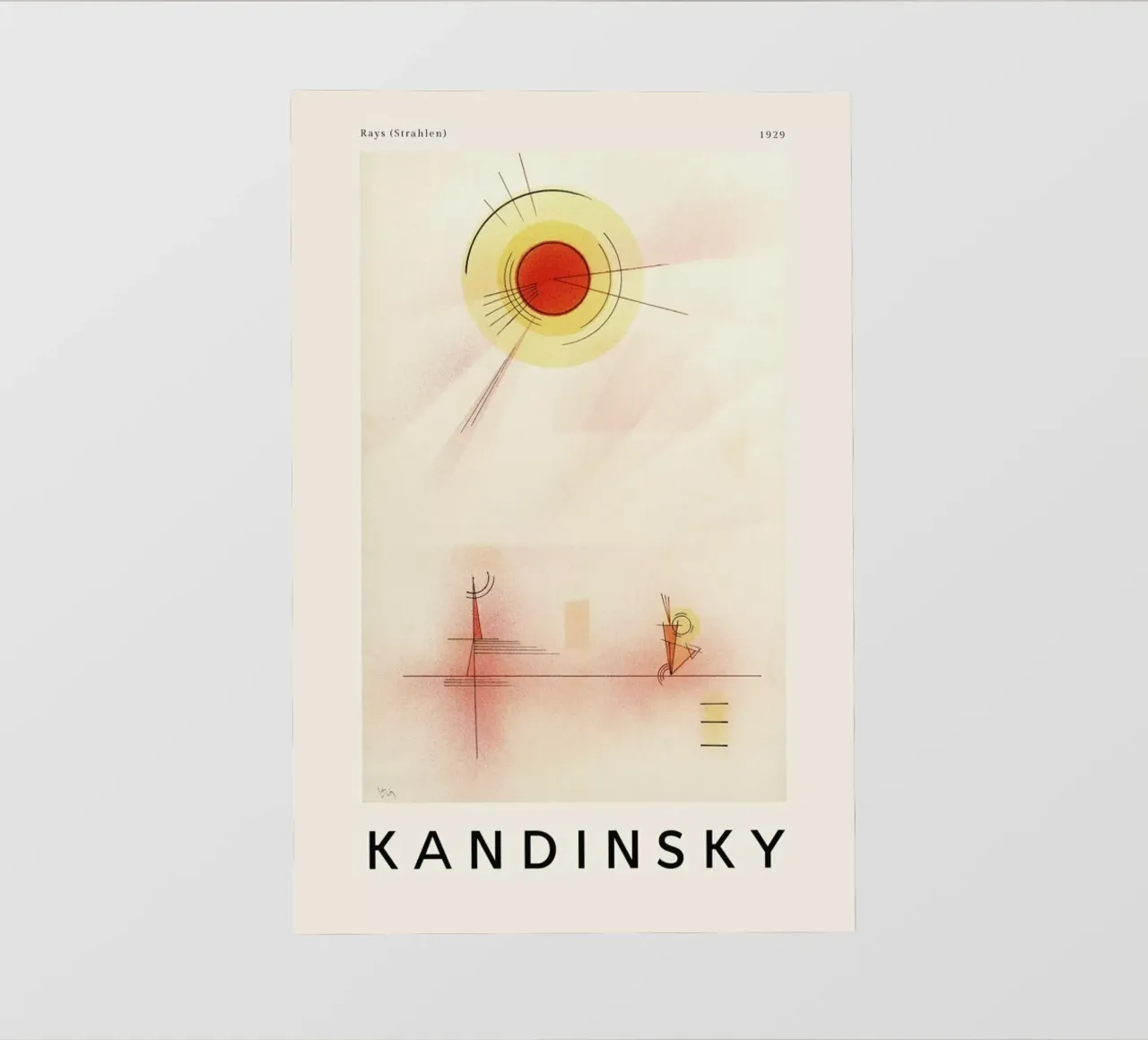 Kandinsky - Rays pellicola backlit da ARTOTHEK