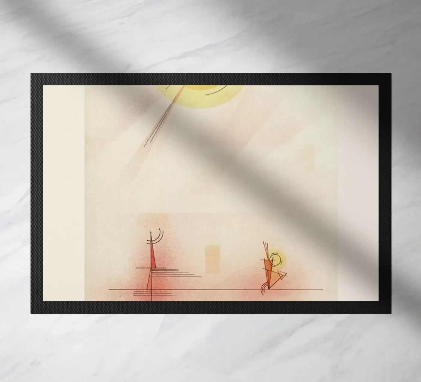 Kandinsky - Rays Fußmatte von ARTOTHEK