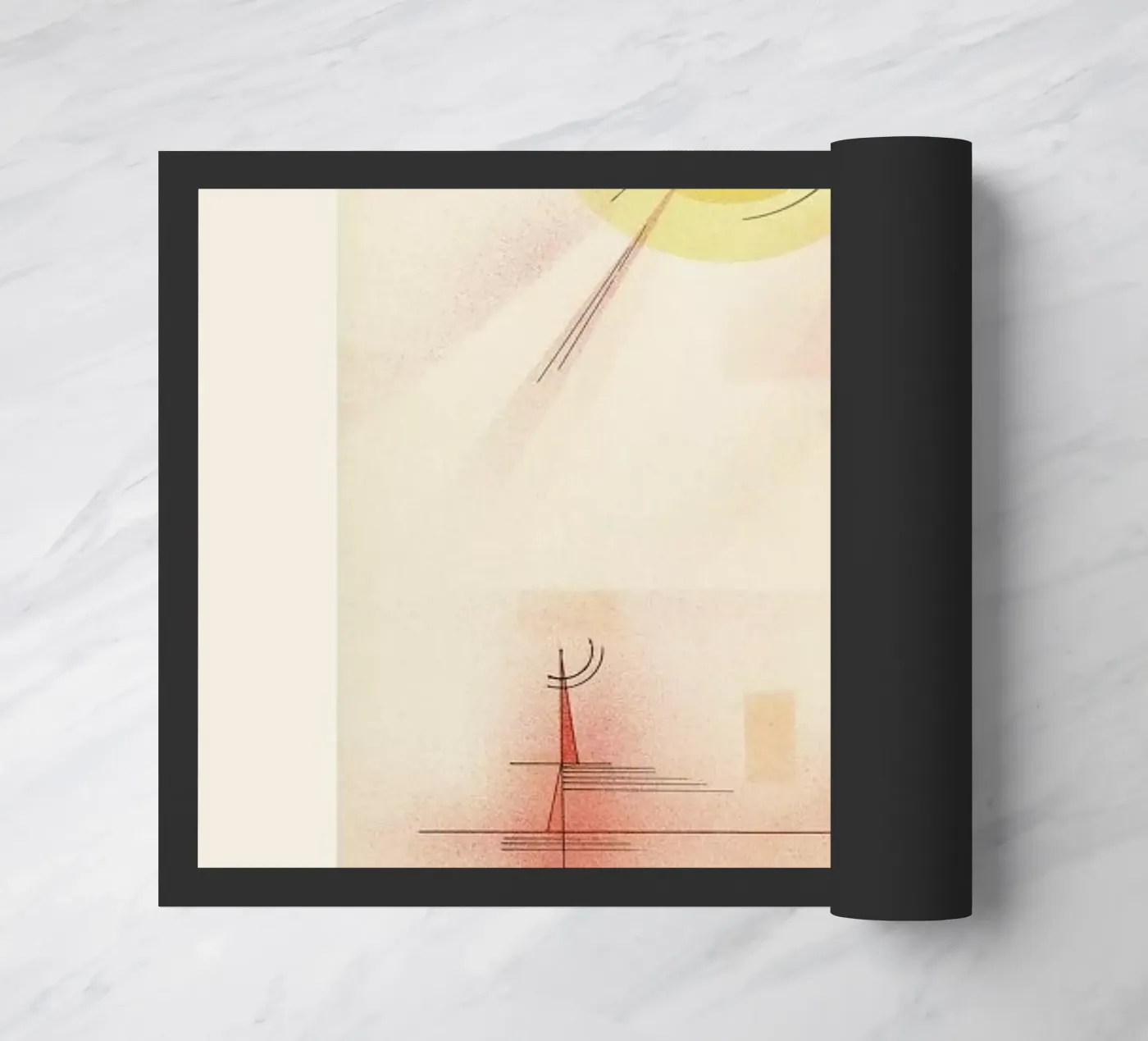 Kandinsky - Rays Fußmatte von ARTOTHEK