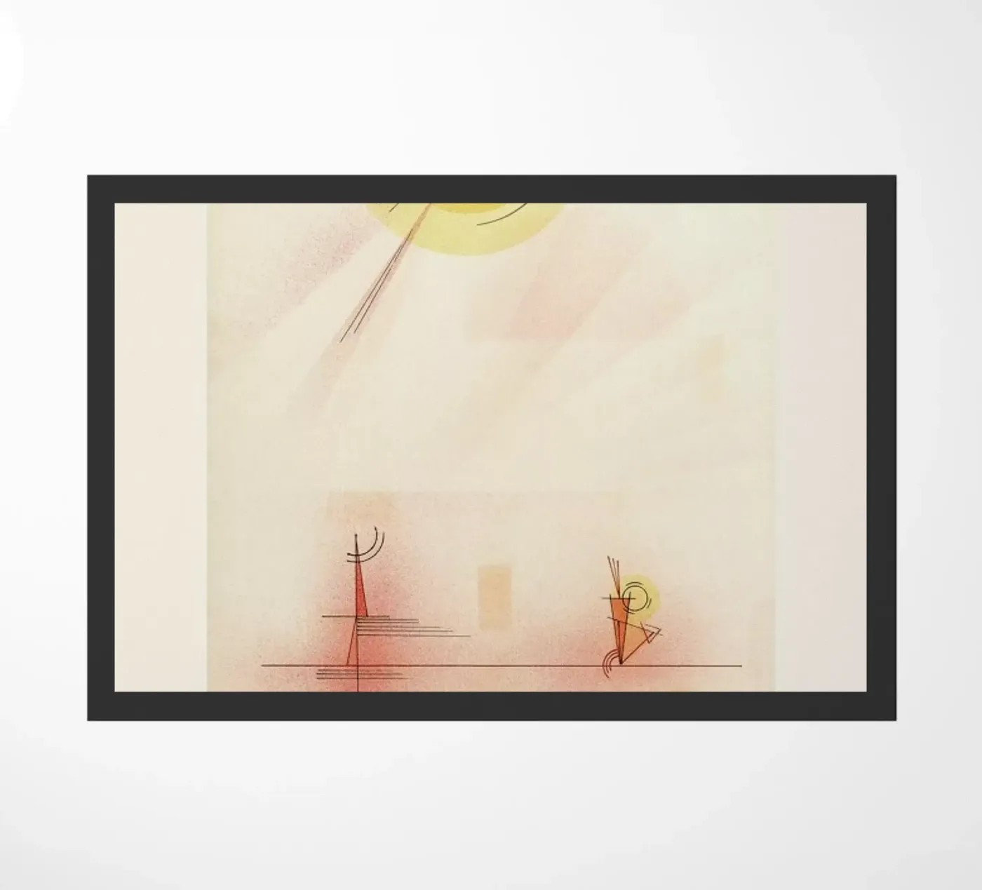 Kandinsky - Rays Fußmatte von ARTOTHEK