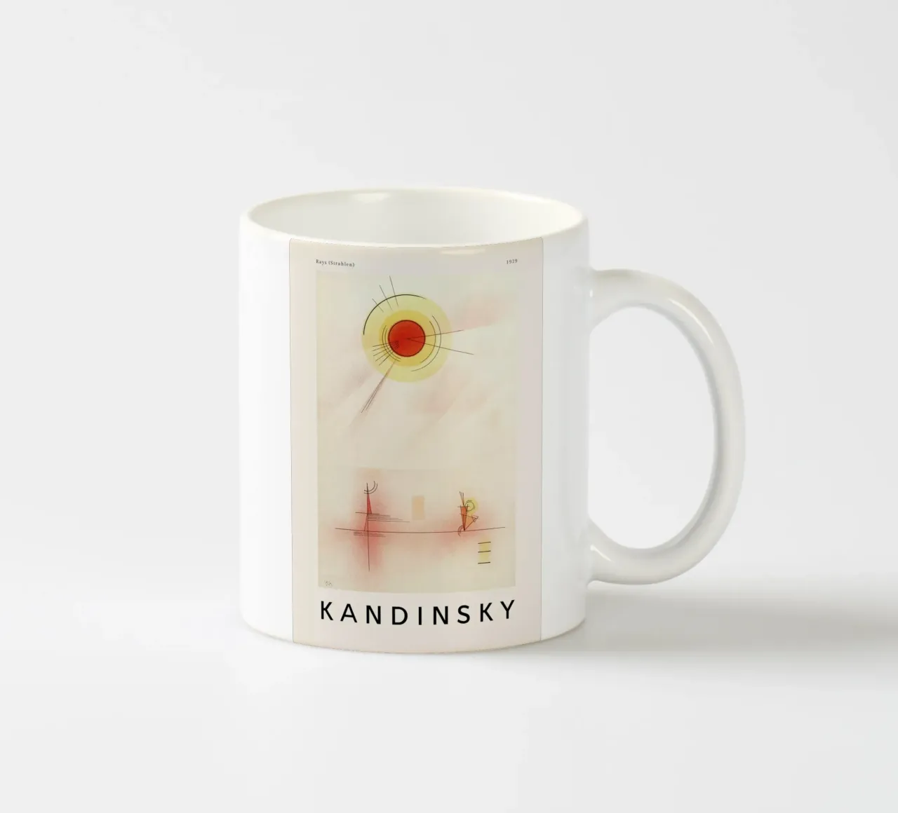 Kandinsky - Rays tazza in ceramica da ARTOTHEK