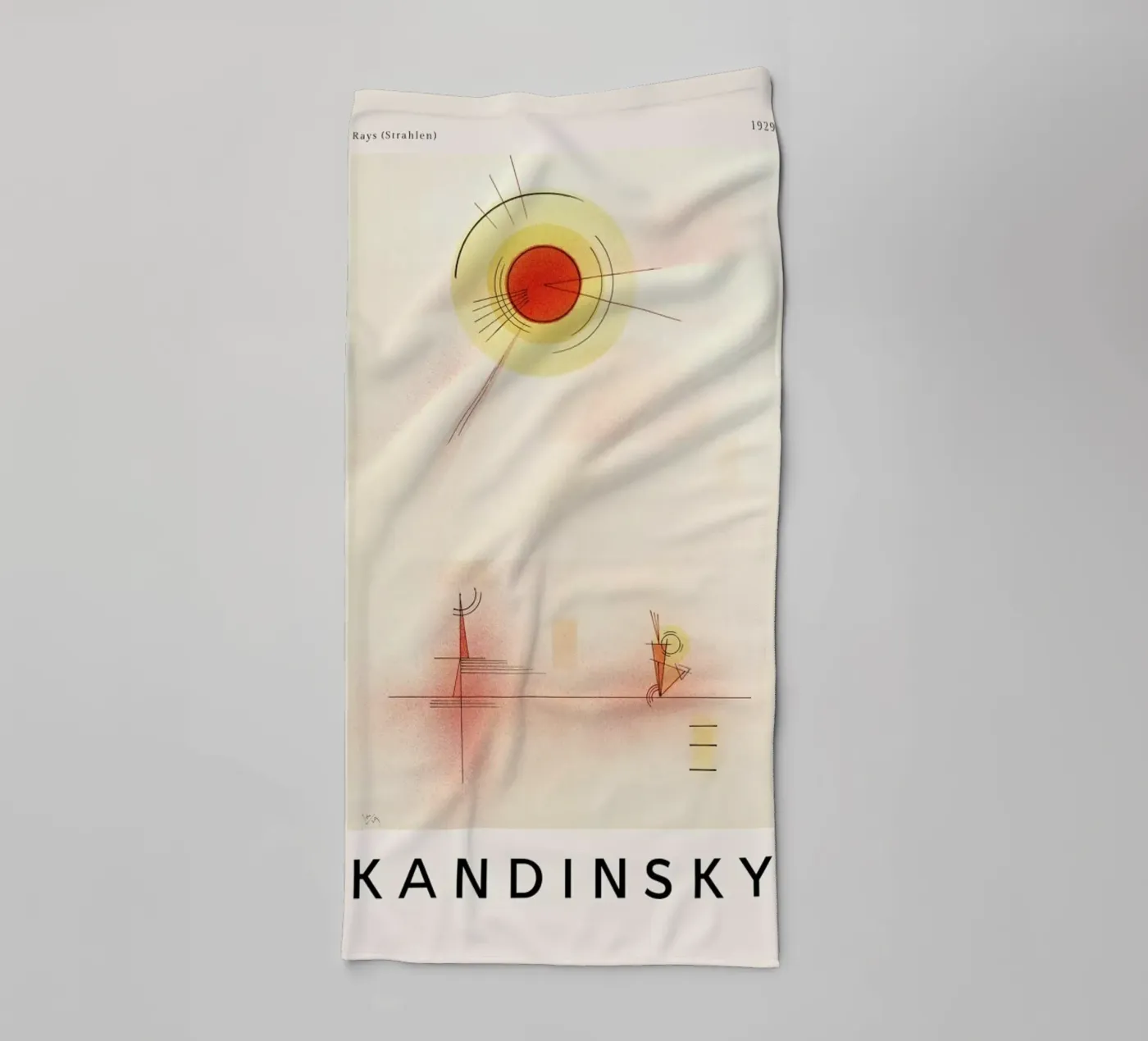 Kandinsky - Rays asciugamano da bagno da ARTOTHEK