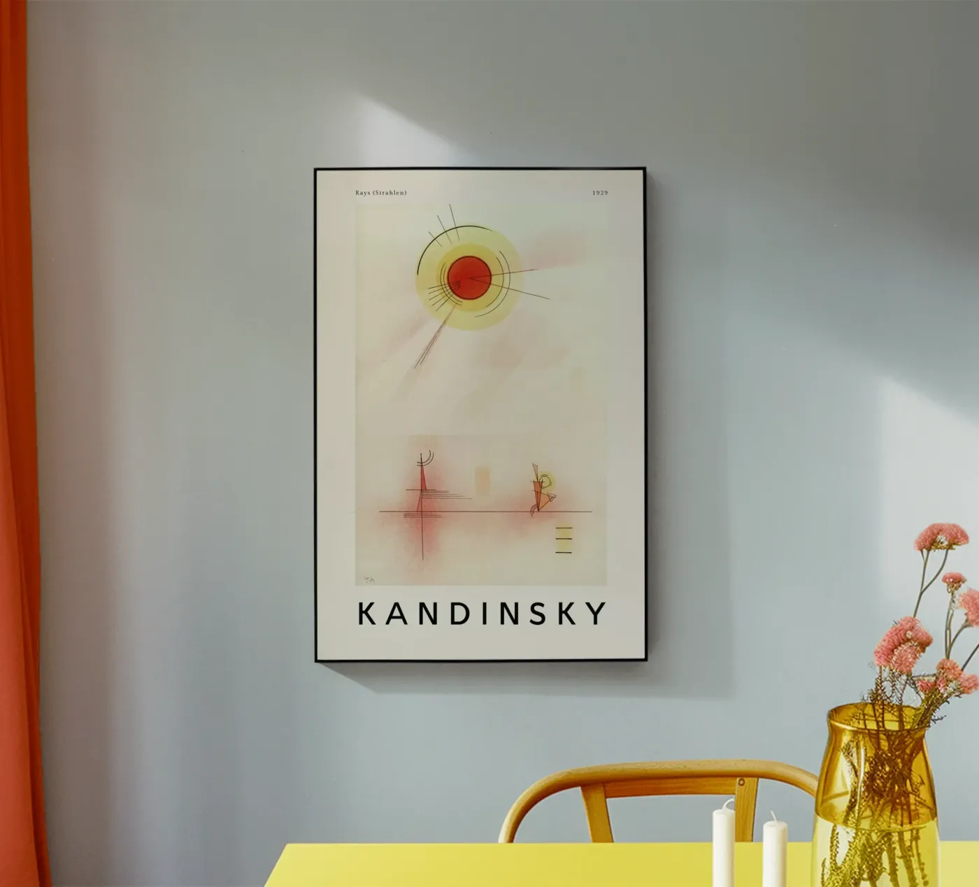 Kandinsky - Rays acrylic glass by ARTOTHEK