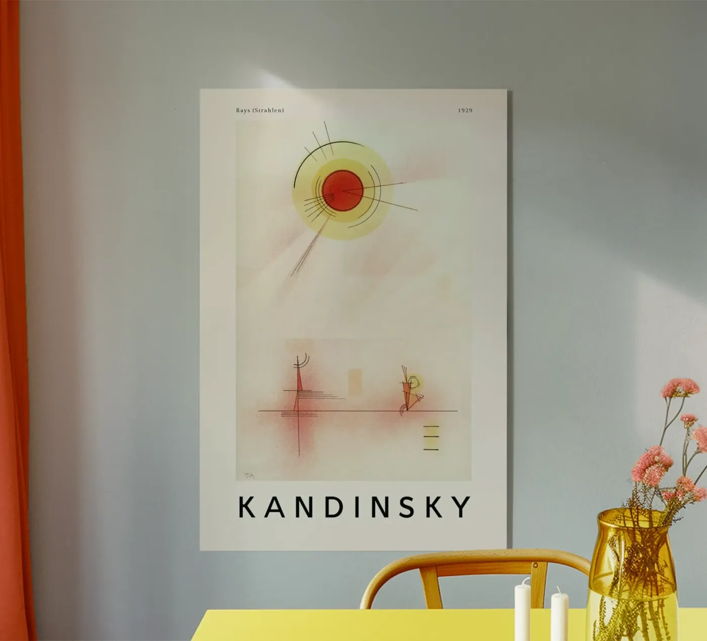 Kandinsky - Rays acrylic glass by ARTOTHEK