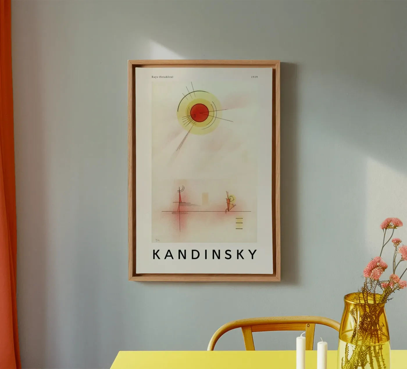 Kandinsky - Rays canvas by ARTOTHEK