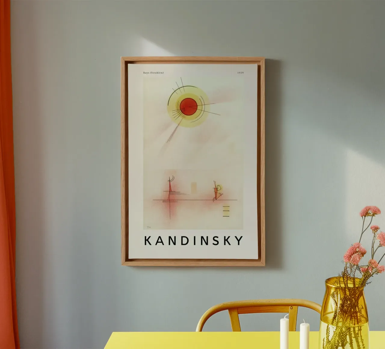 Kandinsky - Rays canvas van ARTOTHEK