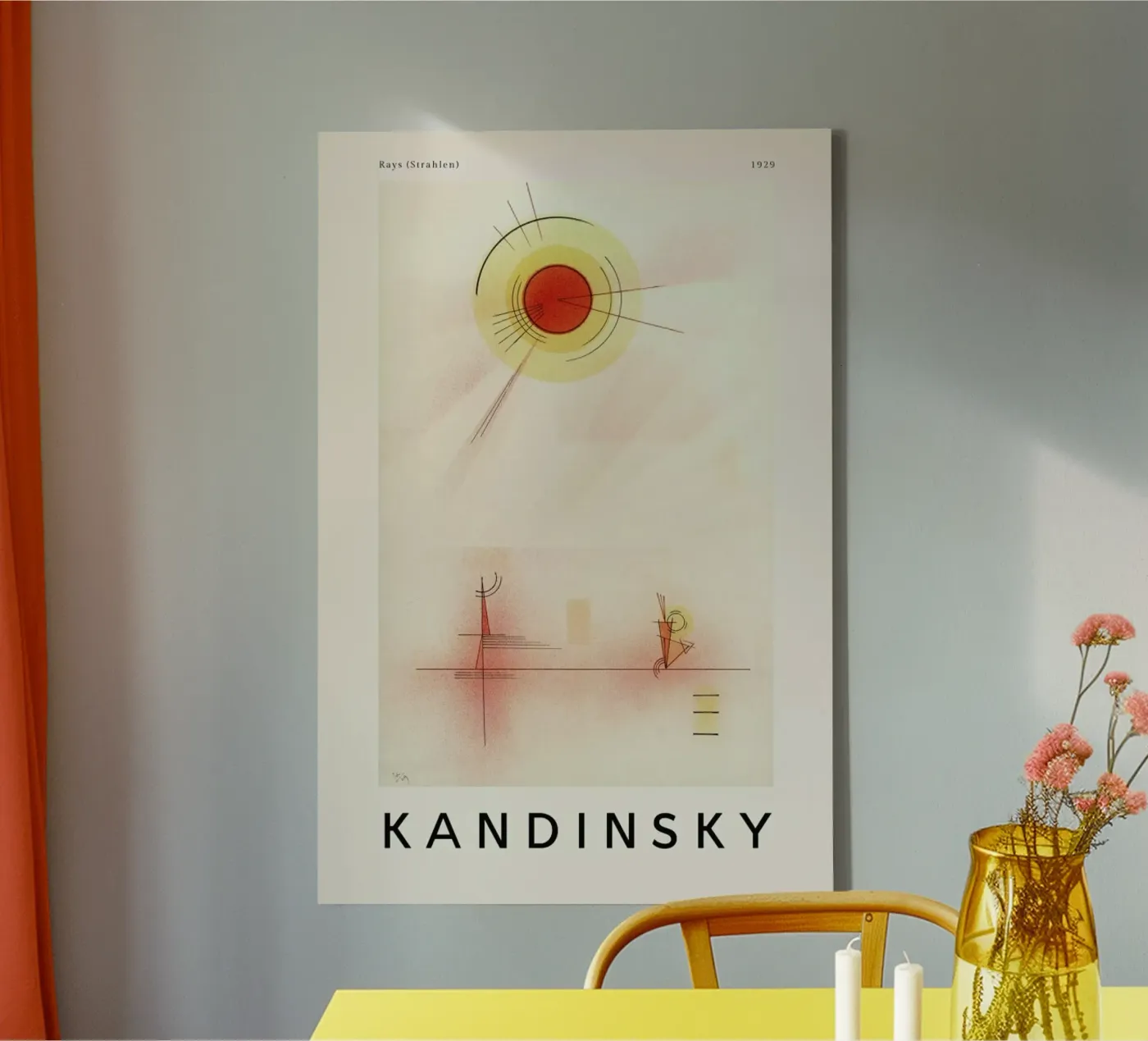Kandinsky - Rays canvas by ARTOTHEK