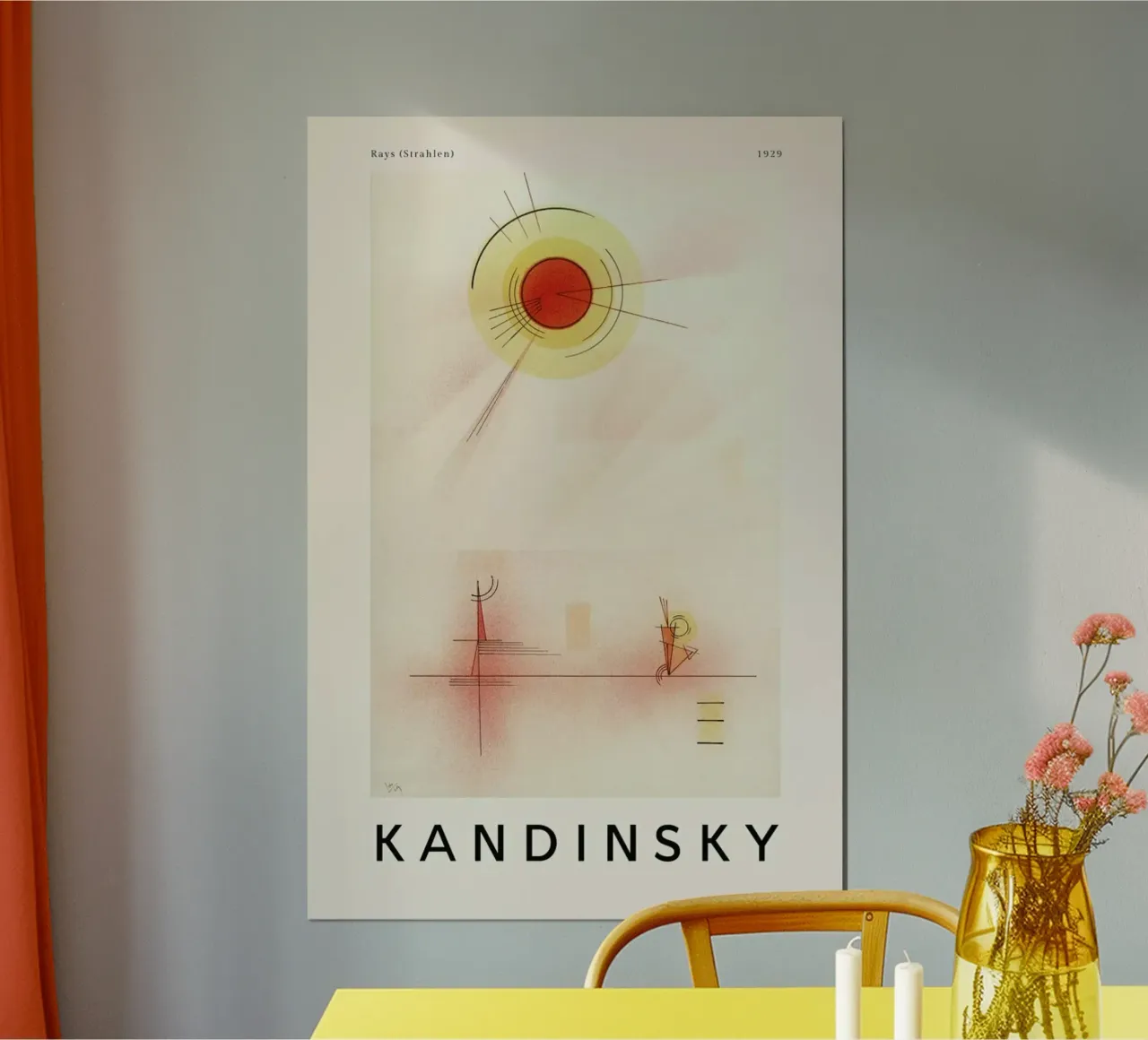 Kandinsky - Rays poster da ARTOTHEK
